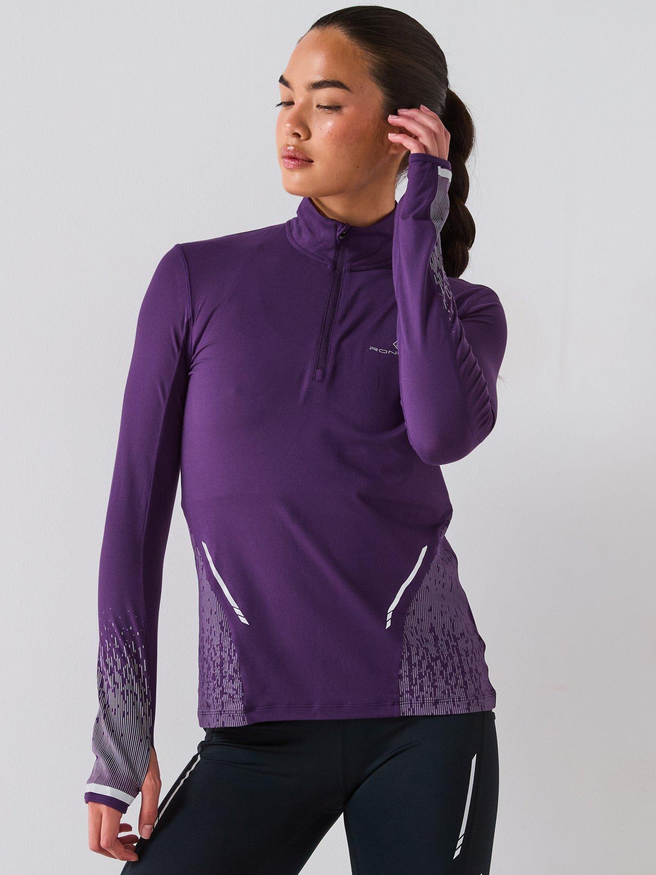 ronhill-womens-running-tech-reflect-12-zip-purple