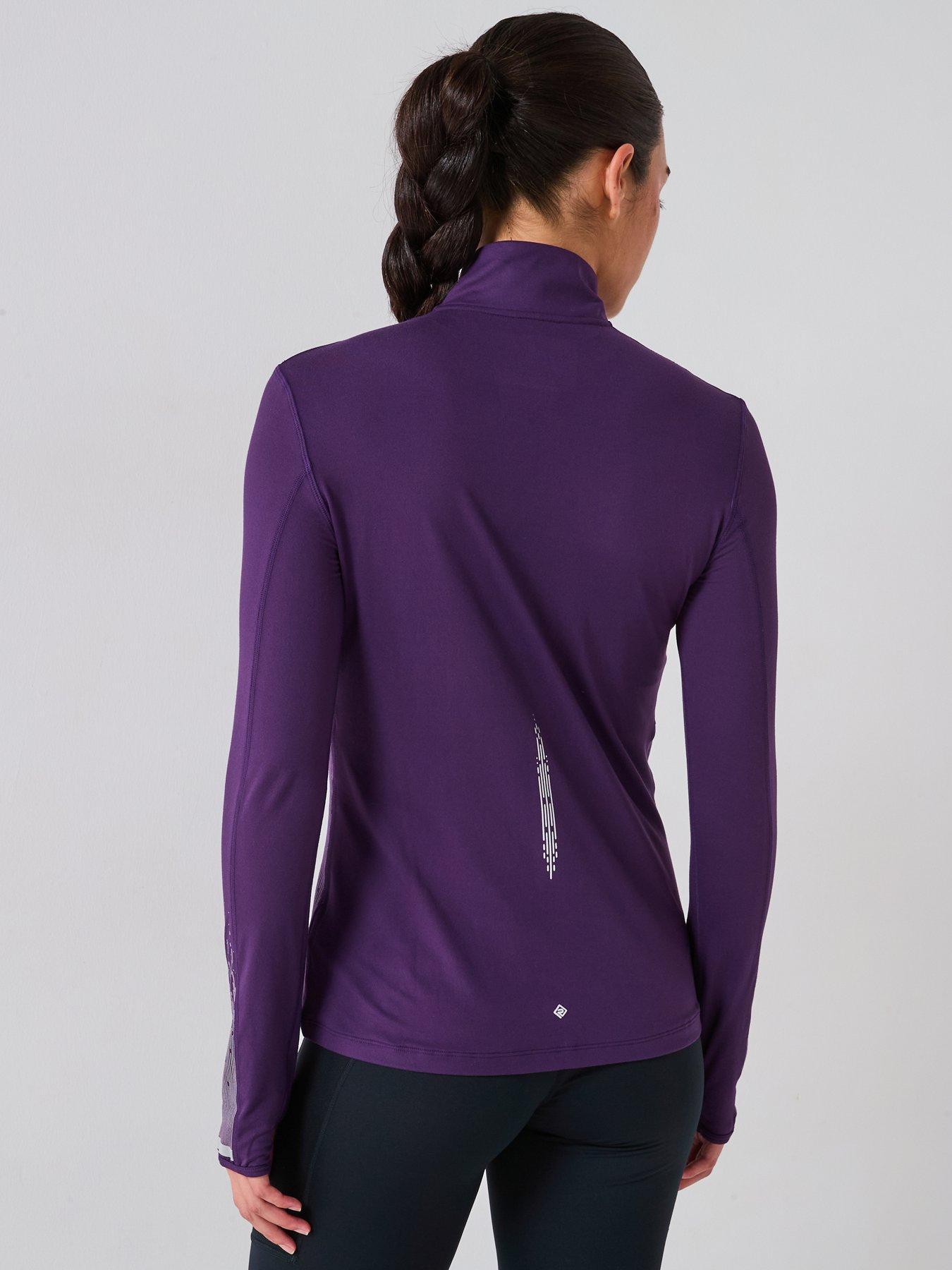 ronhill-womens-running-tech-reflect-12-zip-purplestillFront