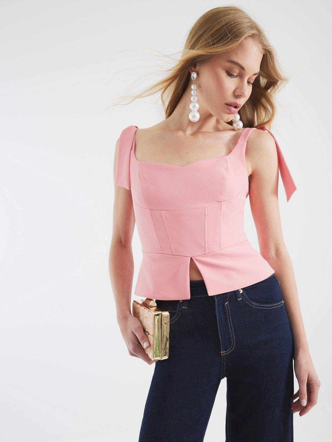 undefined Corset Bow Detail Top