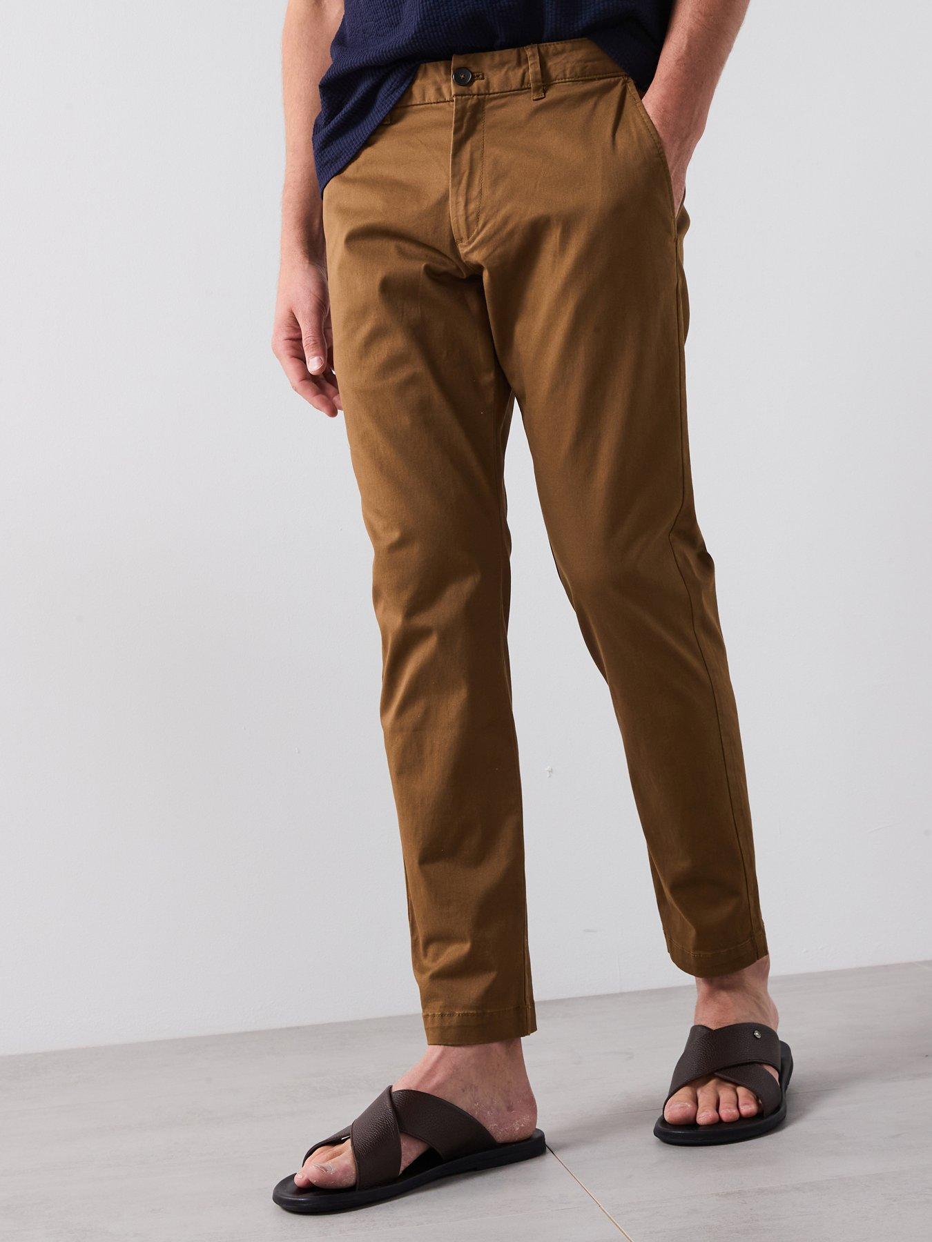Image 1 of 5 of Mango Mango Prato Smart Casual Tapered Fit Chino Trousers