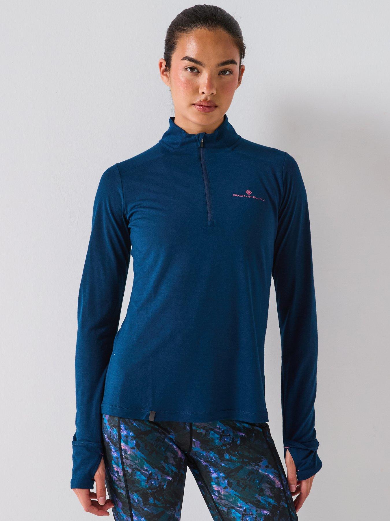 ronhill-womens-running-tech-merino-12-zip-navy