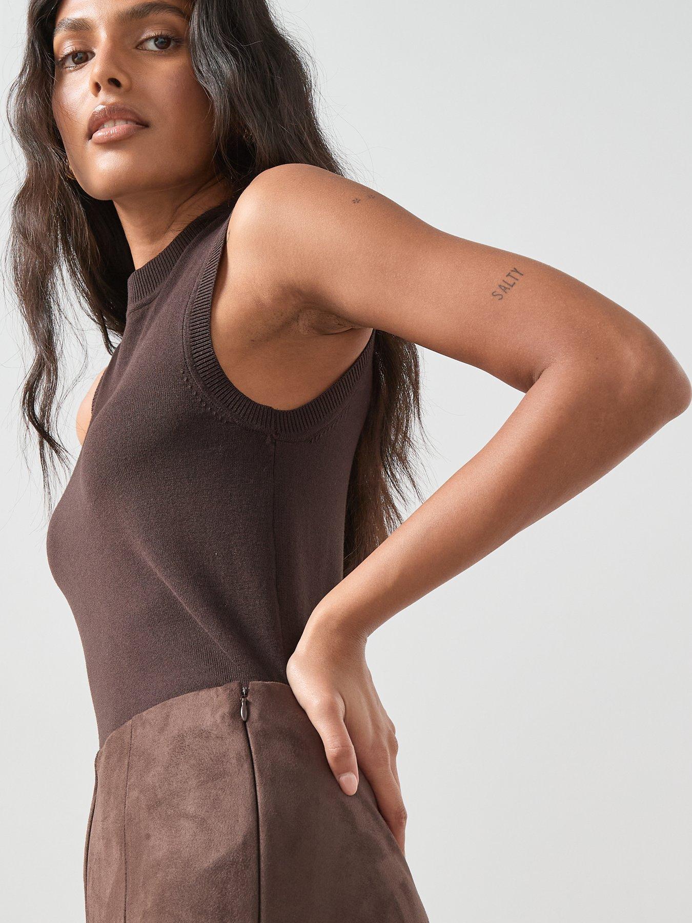 the-very-collection-suedette-leggings-brownoutfit