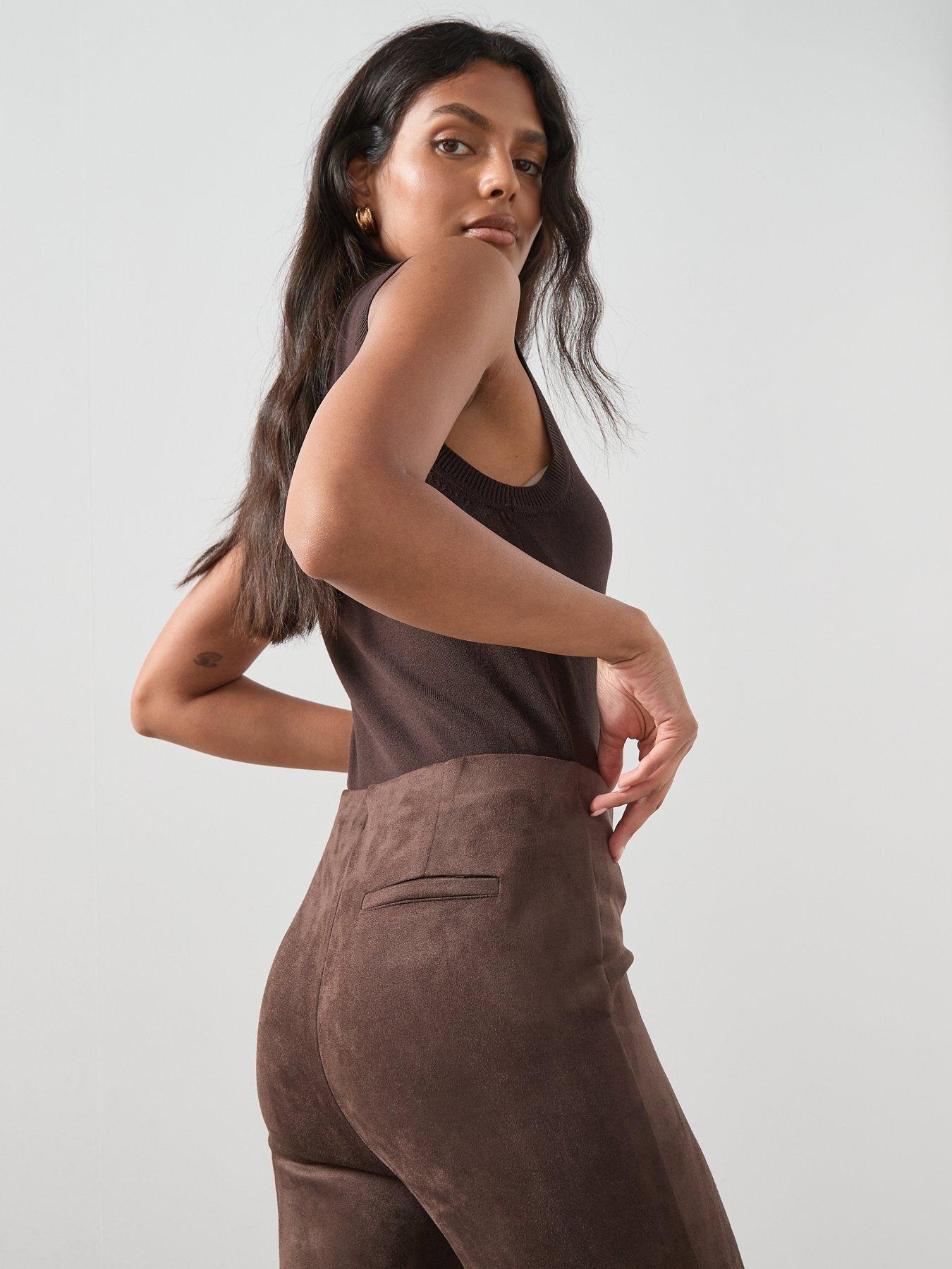 the-very-collection-suedette-leggings-browndetail