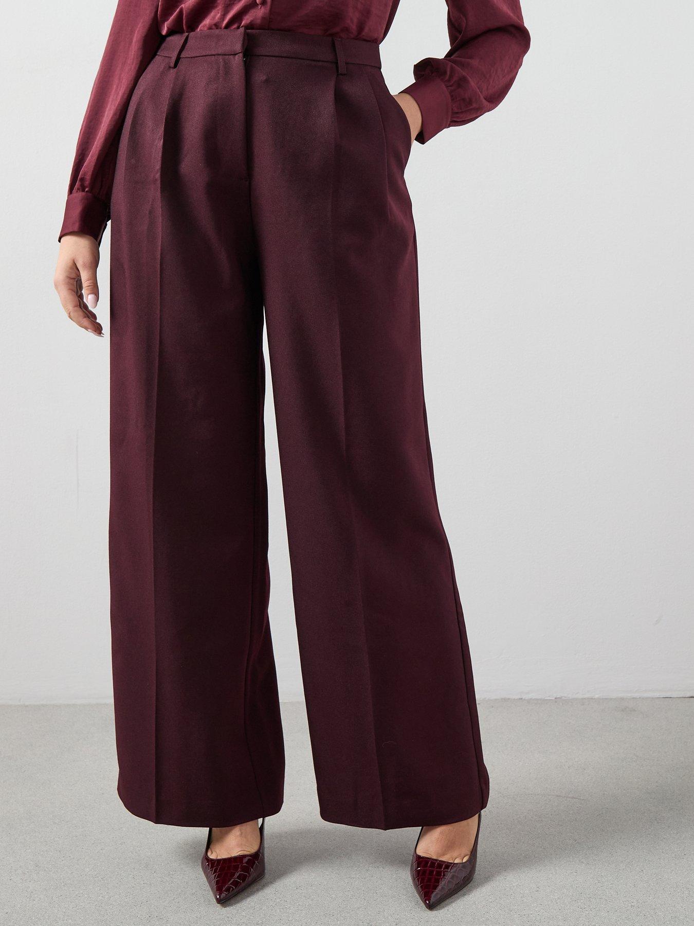 the-very-collection-curve-wide-leg-tailored-trouser-burgundyoutfit