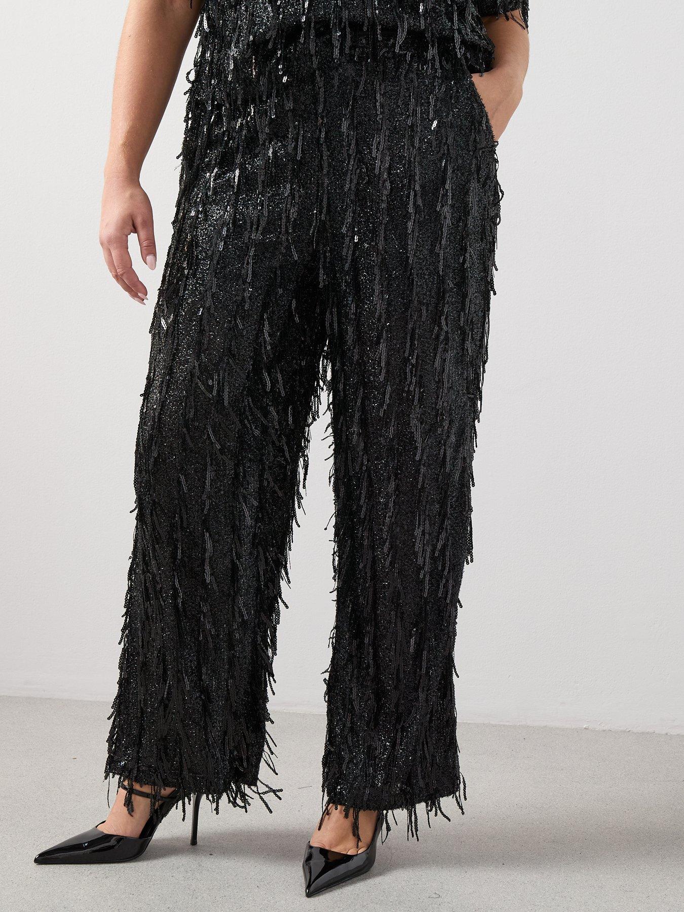the-very-collection-curve-fringe-sequin-wide-leg-trouser-co-ord-blackoutfit
