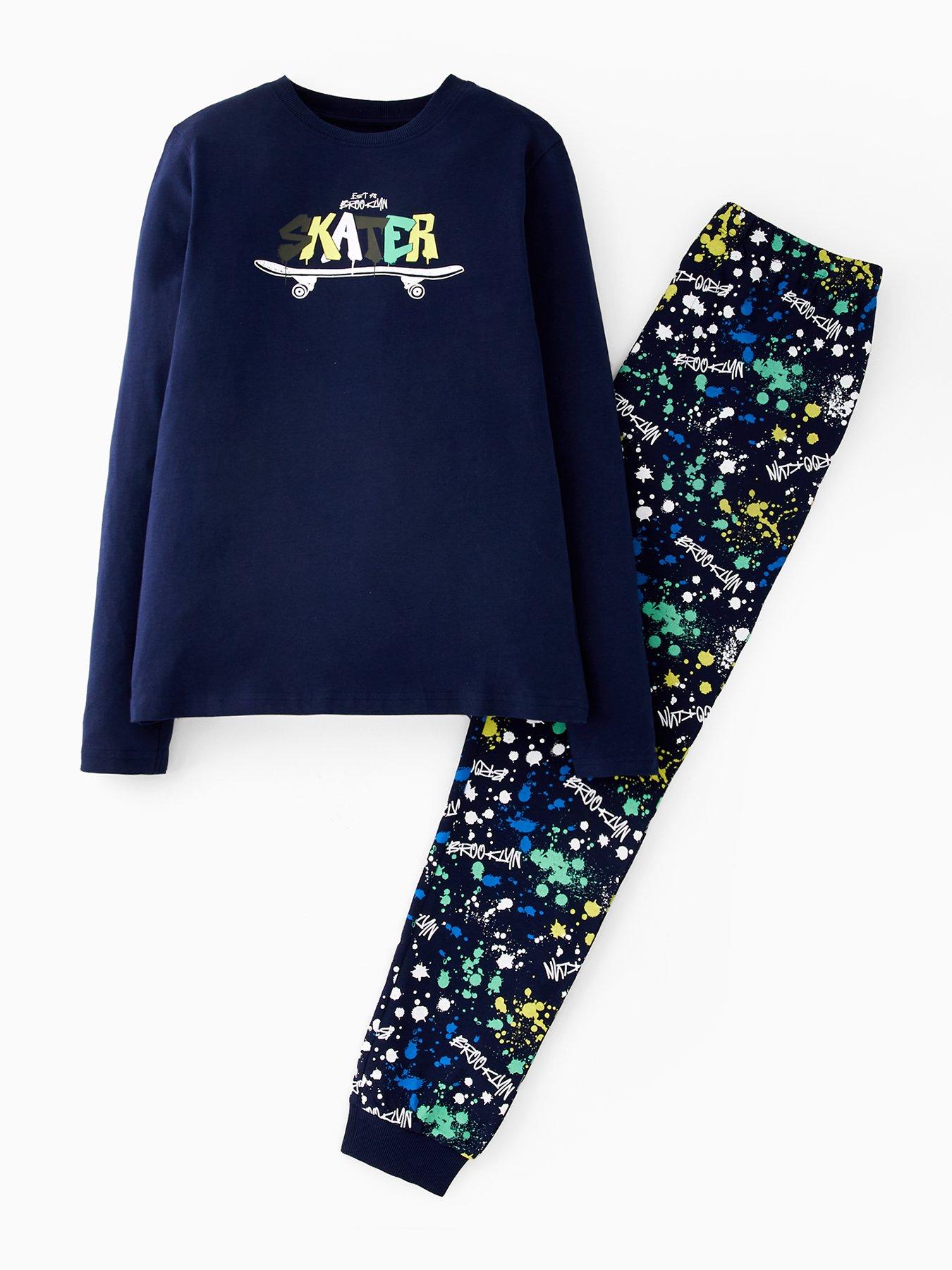 Image 1 of 4 of V by Very Boys Skater Pyjama Set - Multi