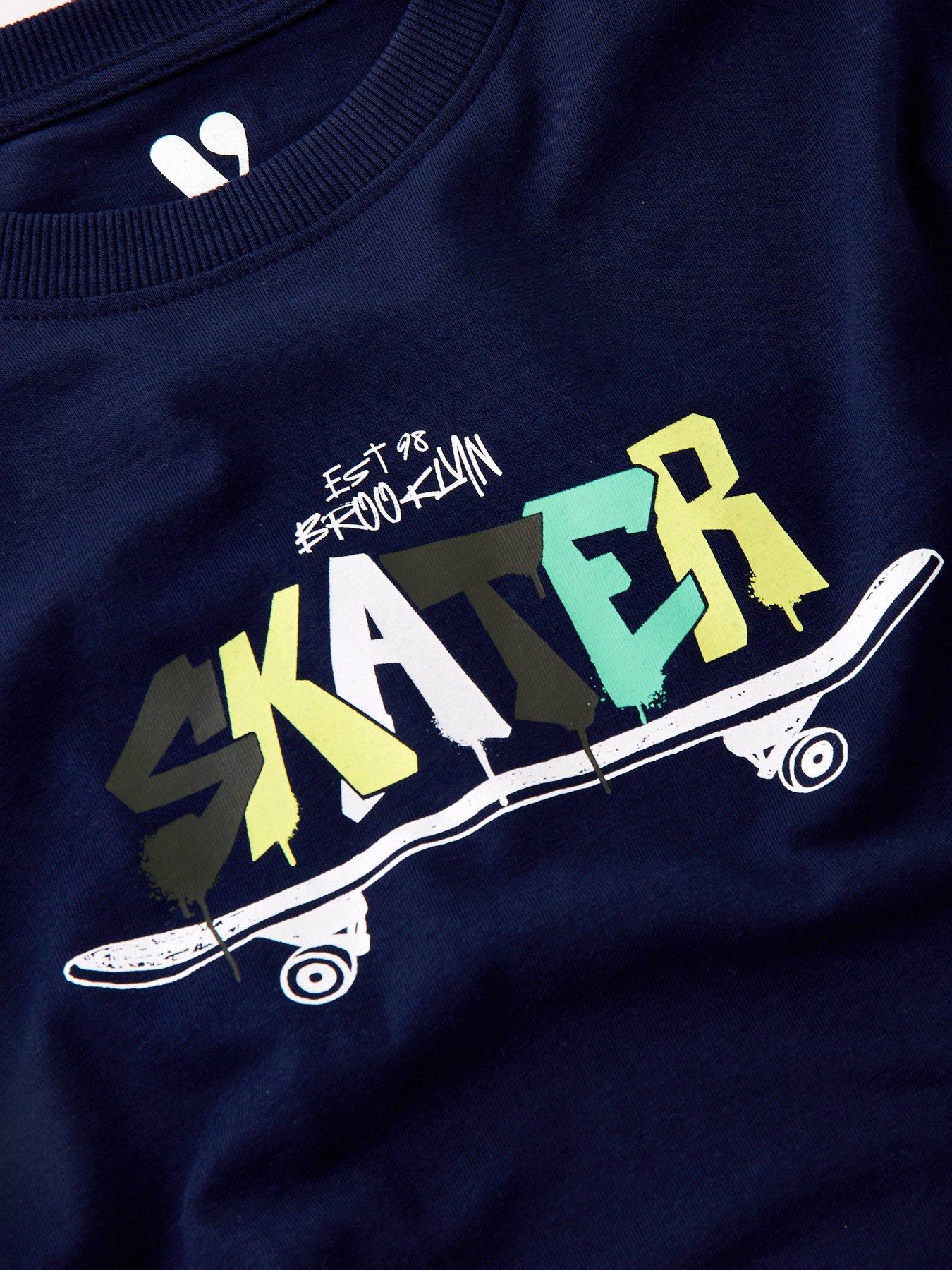 Image 3 of 4 of V by Very Boys Skater Pyjama Set - Multi