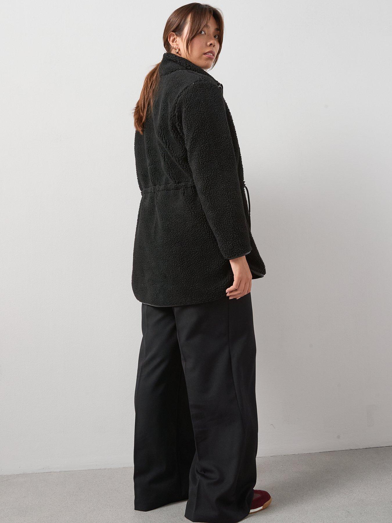 v-by-very-curve-zip-through-borgnbspfleece-jacket-blackstillFront