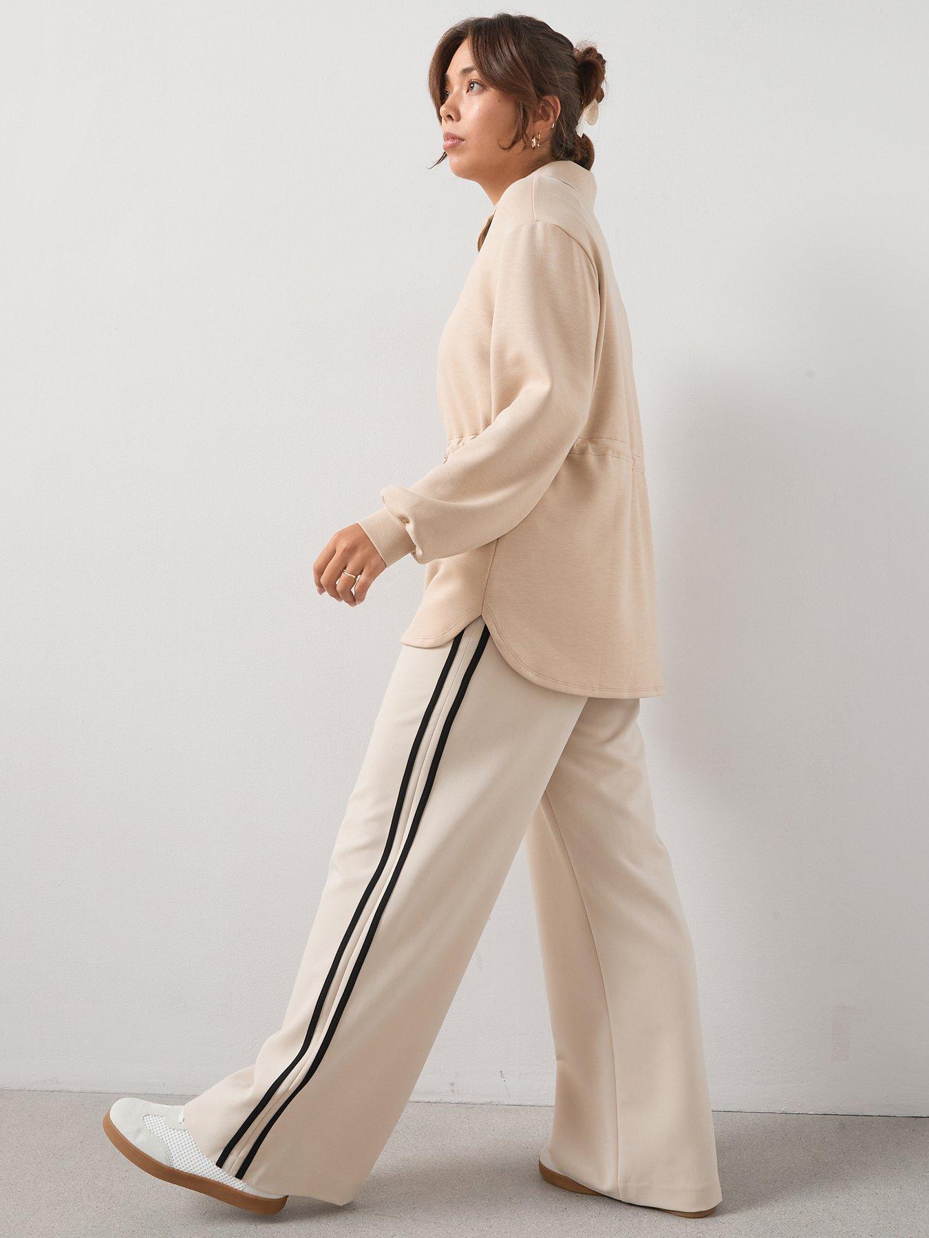 v-by-very-curve-cinched-waist-half-zip-sweatshirt-beigedetail