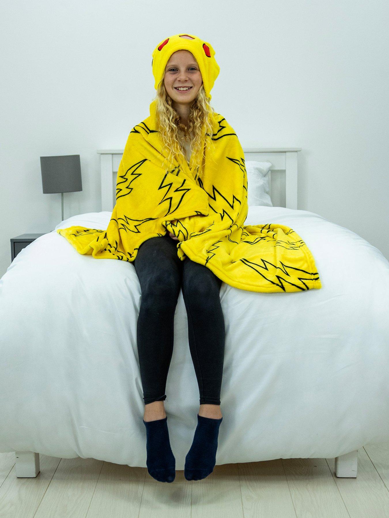 undefined Pokemon Pikachu 3D Hooded Fleece Blanket