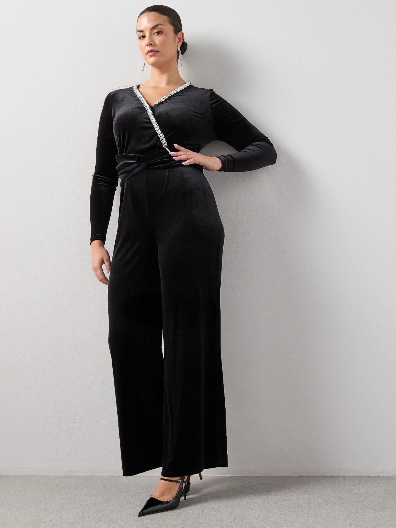 the-very-collection-curve-embellished-velvet-wide-leg-jumpsuit-blackfront