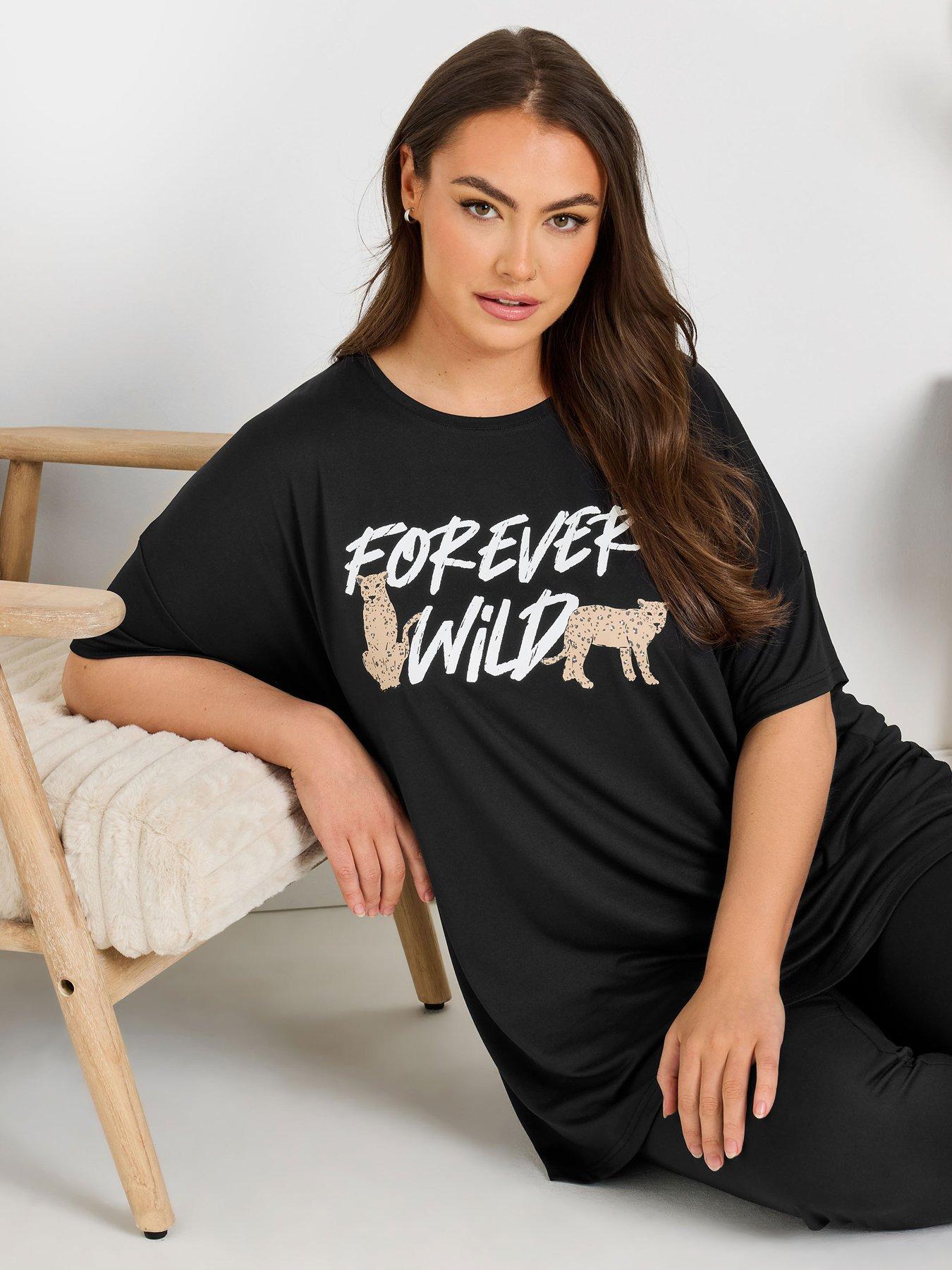 yours-curve-forever-wild-sleep-t-shirt-blackoutfit