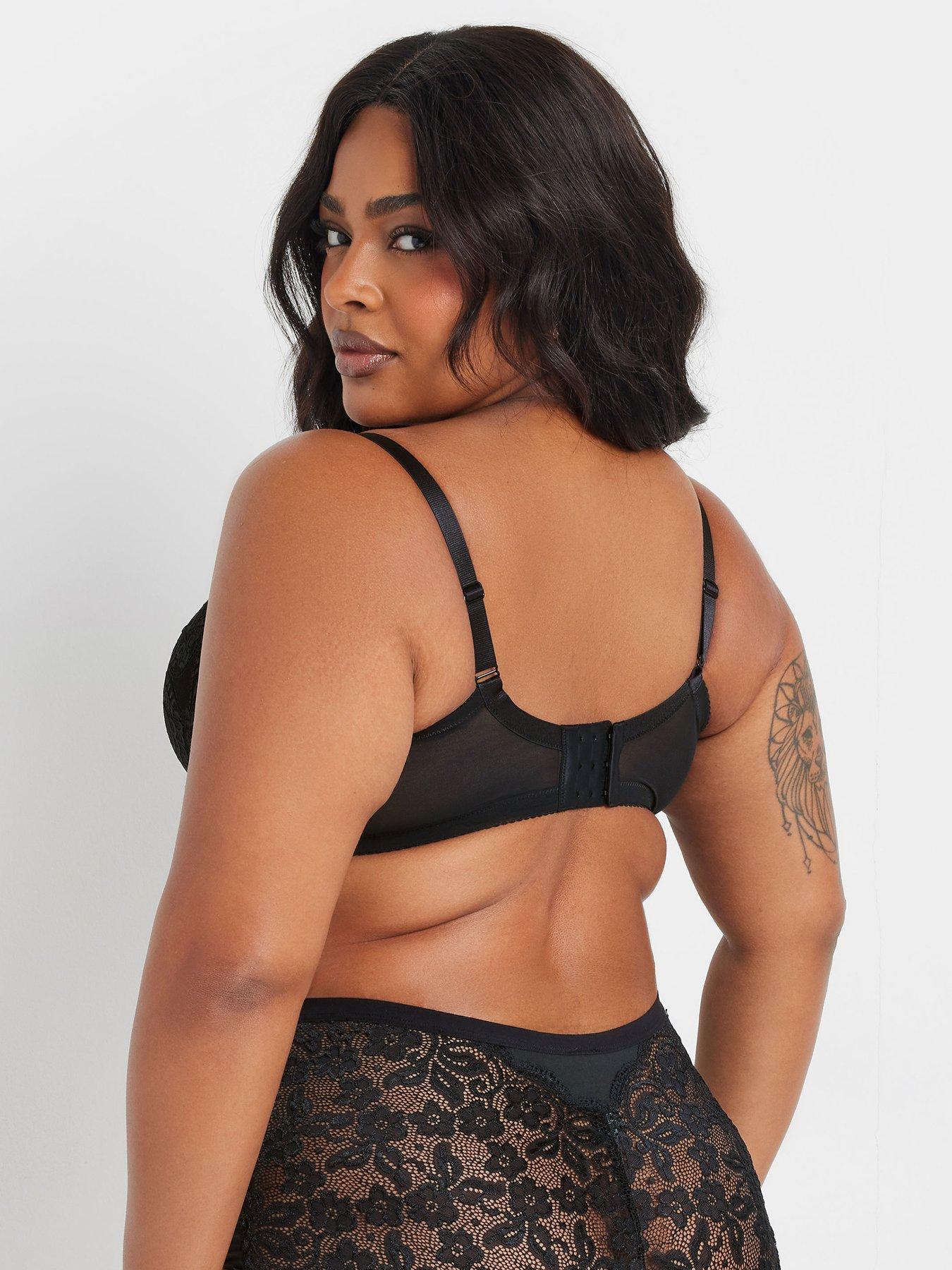 Image 2 of 4 of Yours Curve 2 Pack Swirl Lace Underwired Bra