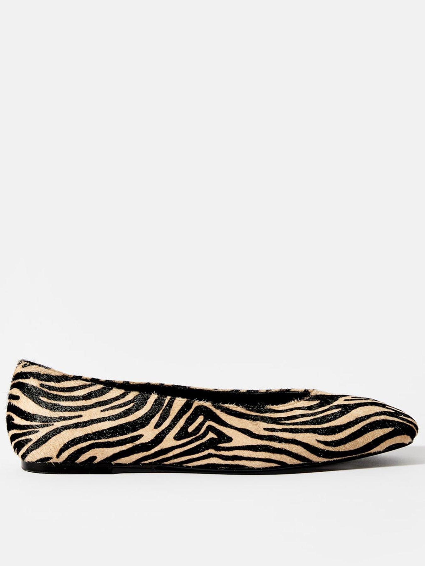 mint-velvet-codi-zebra-print-textured-flat-pumps-creamfront