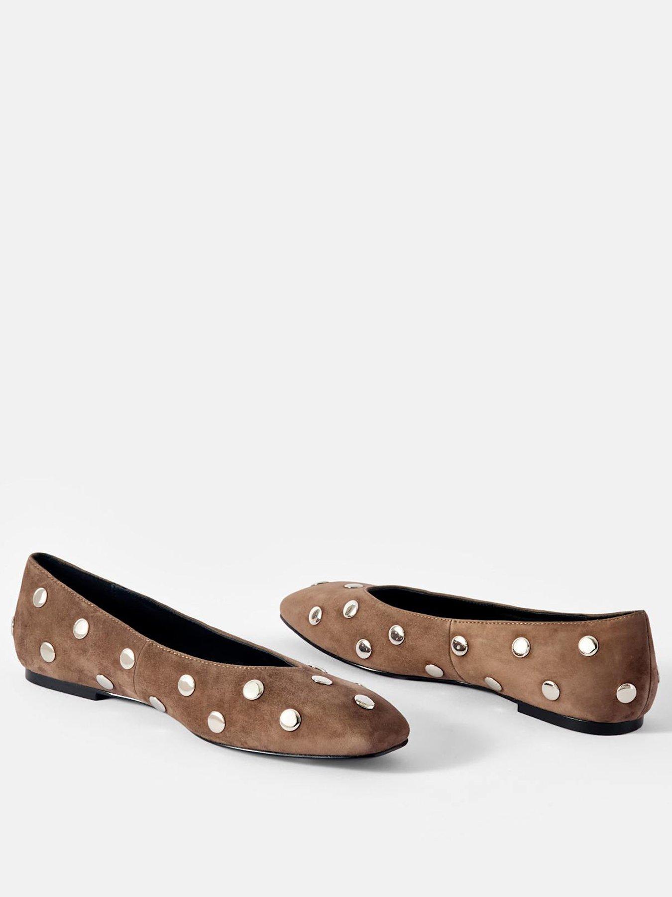 mint-velvet-coco-suede-studded-leather-flat-shoes-brownstillFront