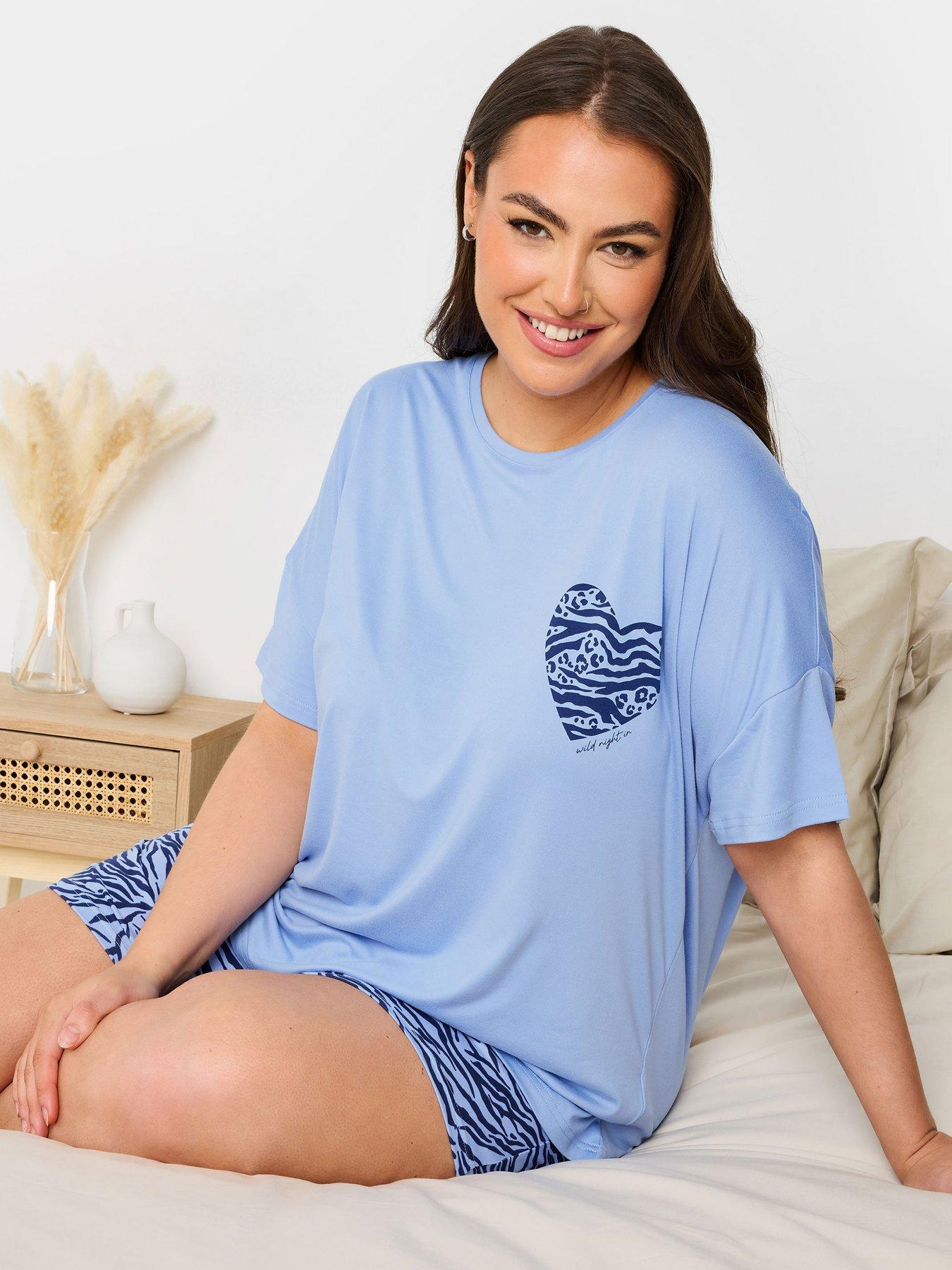 yours-curve-wild-night-in-crop-shorts-pj-set-blueoutfit