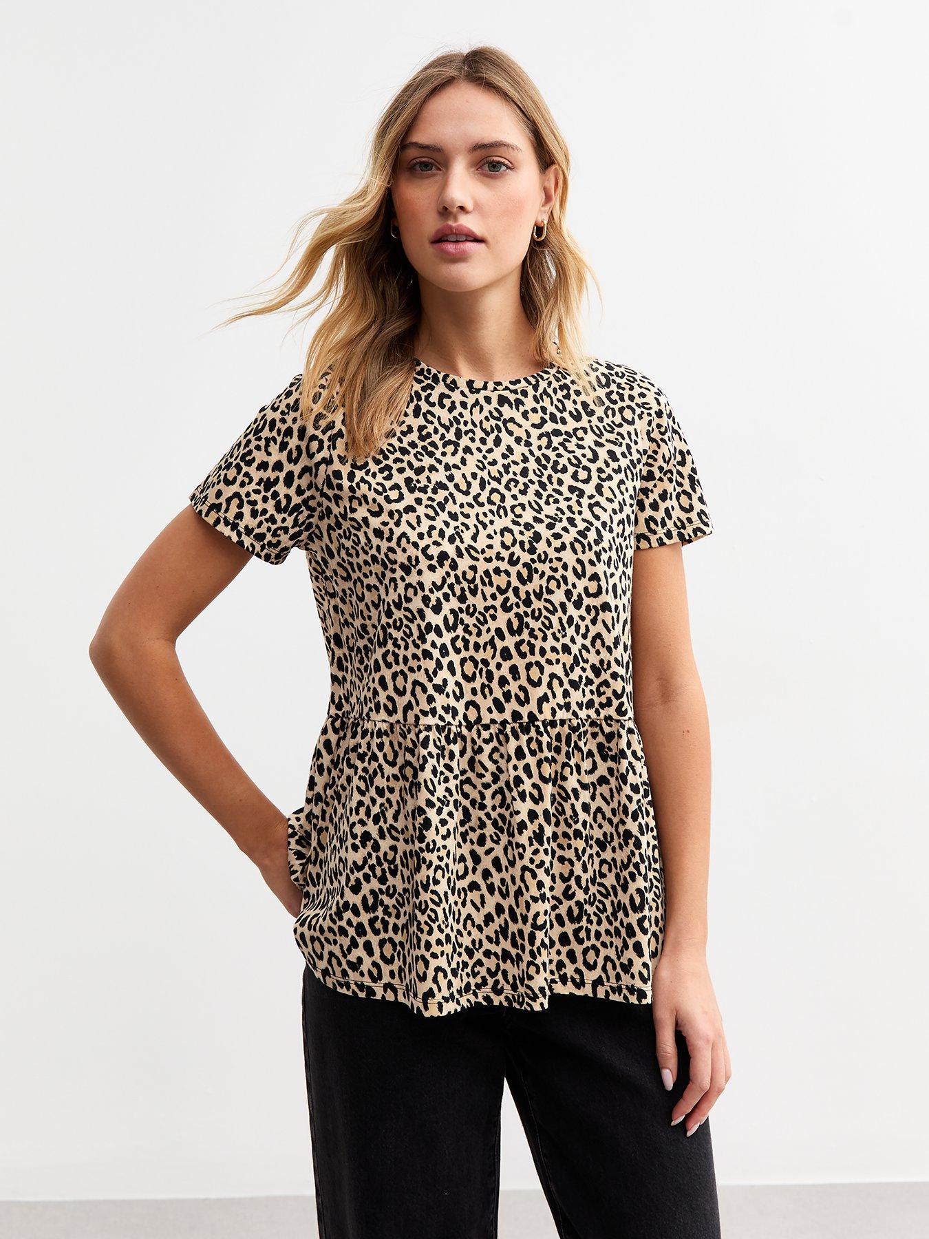 new-look-leopard-print-jersey-peplum-hem-t-shirt-brown