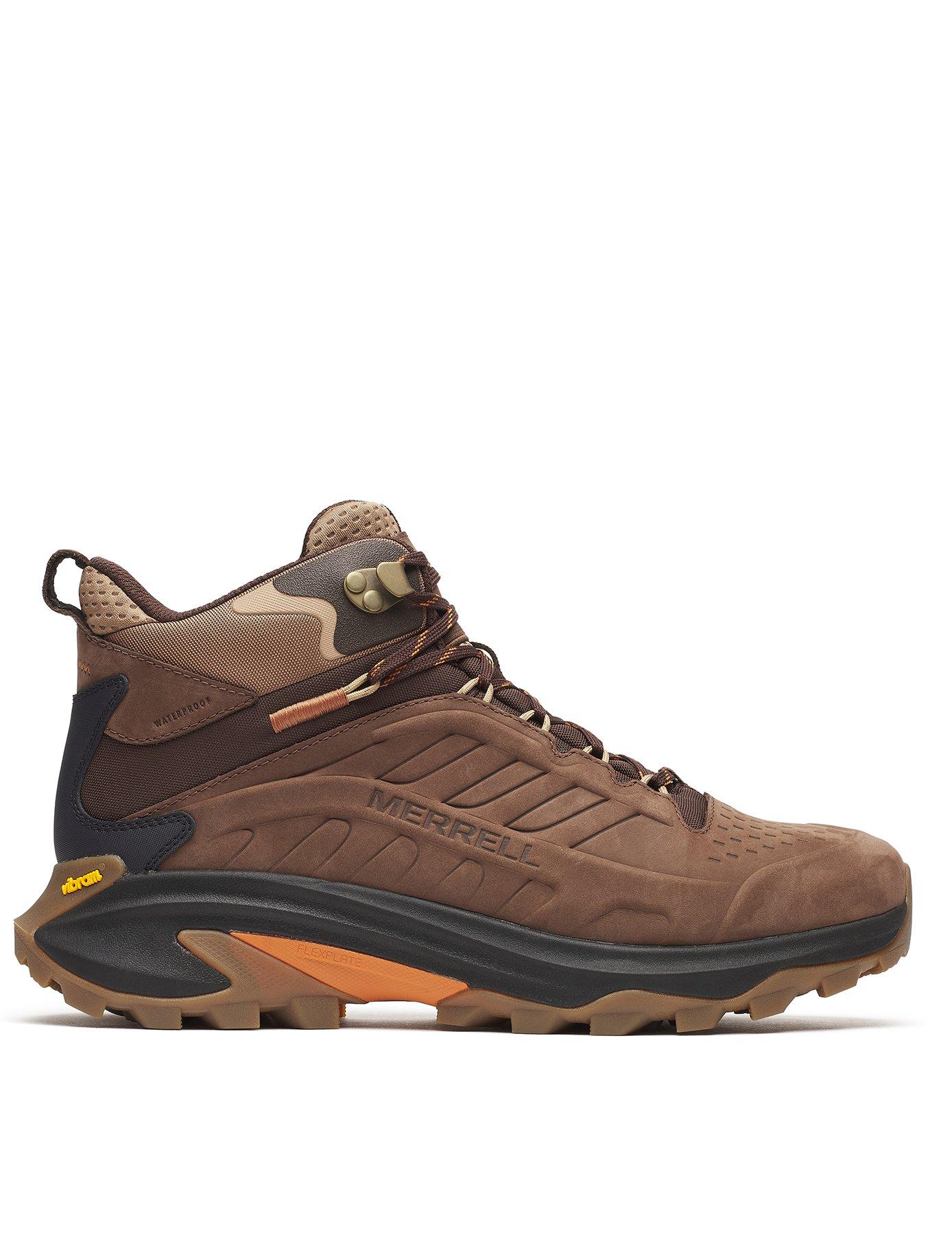 Image 1 of 4 of Merrell Men's Moab Speed 2L Mid Waterproof Hiking Boots - Brown
