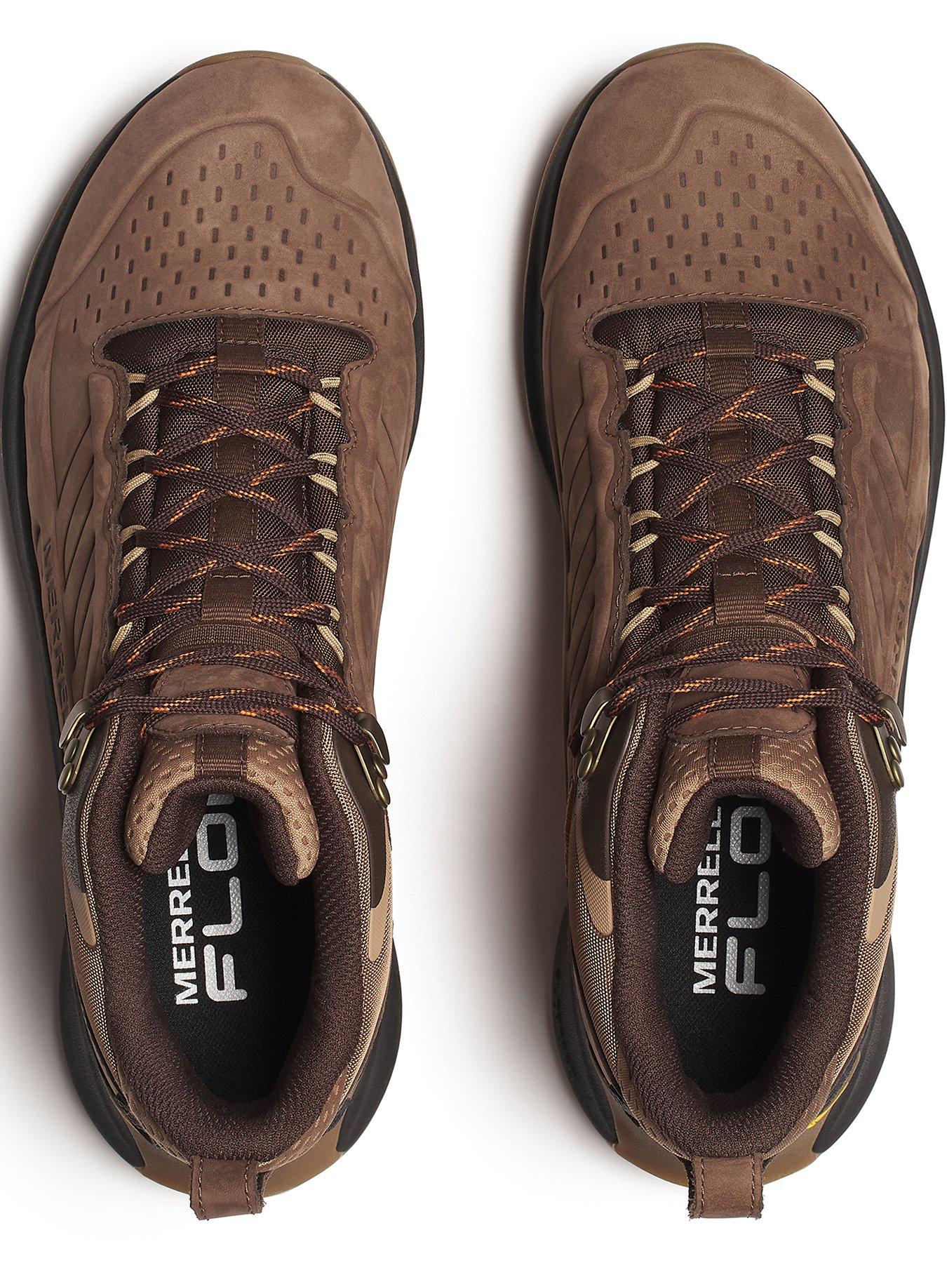 Image 3 of 4 of Merrell Men's Moab Speed 2L Mid Waterproof Hiking Boots - Brown