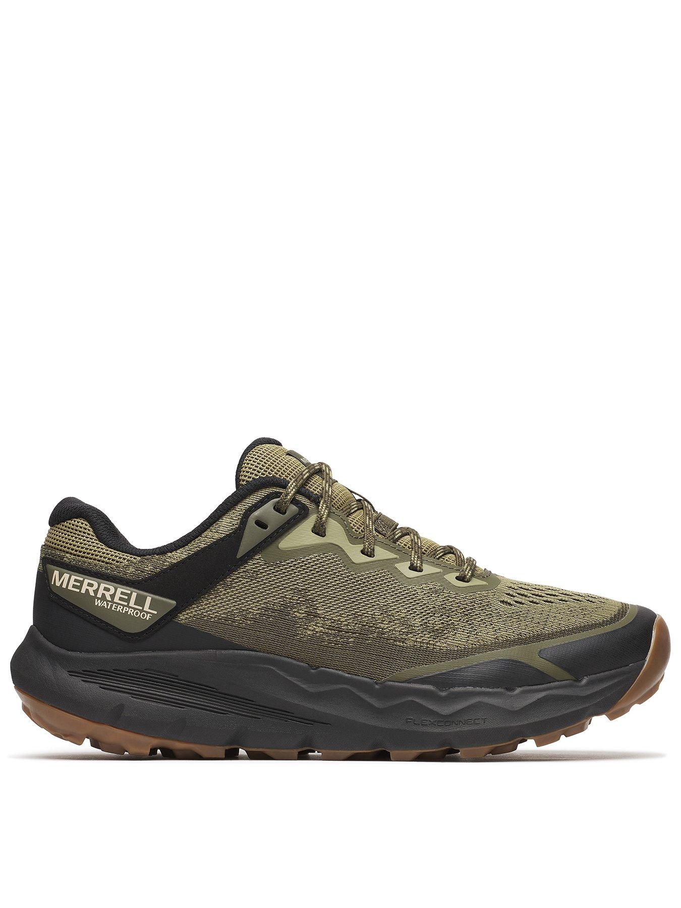 Image 1 of 4 of Merrell Mens Trail Running Nova 4 Waterproof Shoes - Green