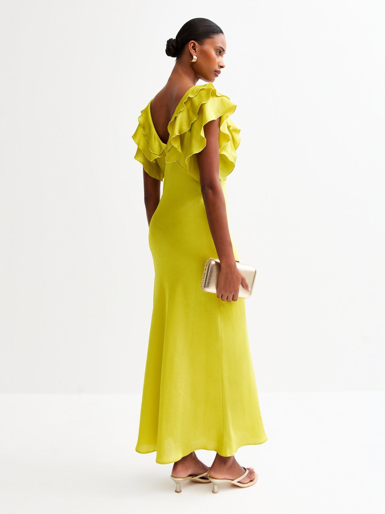 new-look-satin-ruffled-midi-dress-greenstillFront