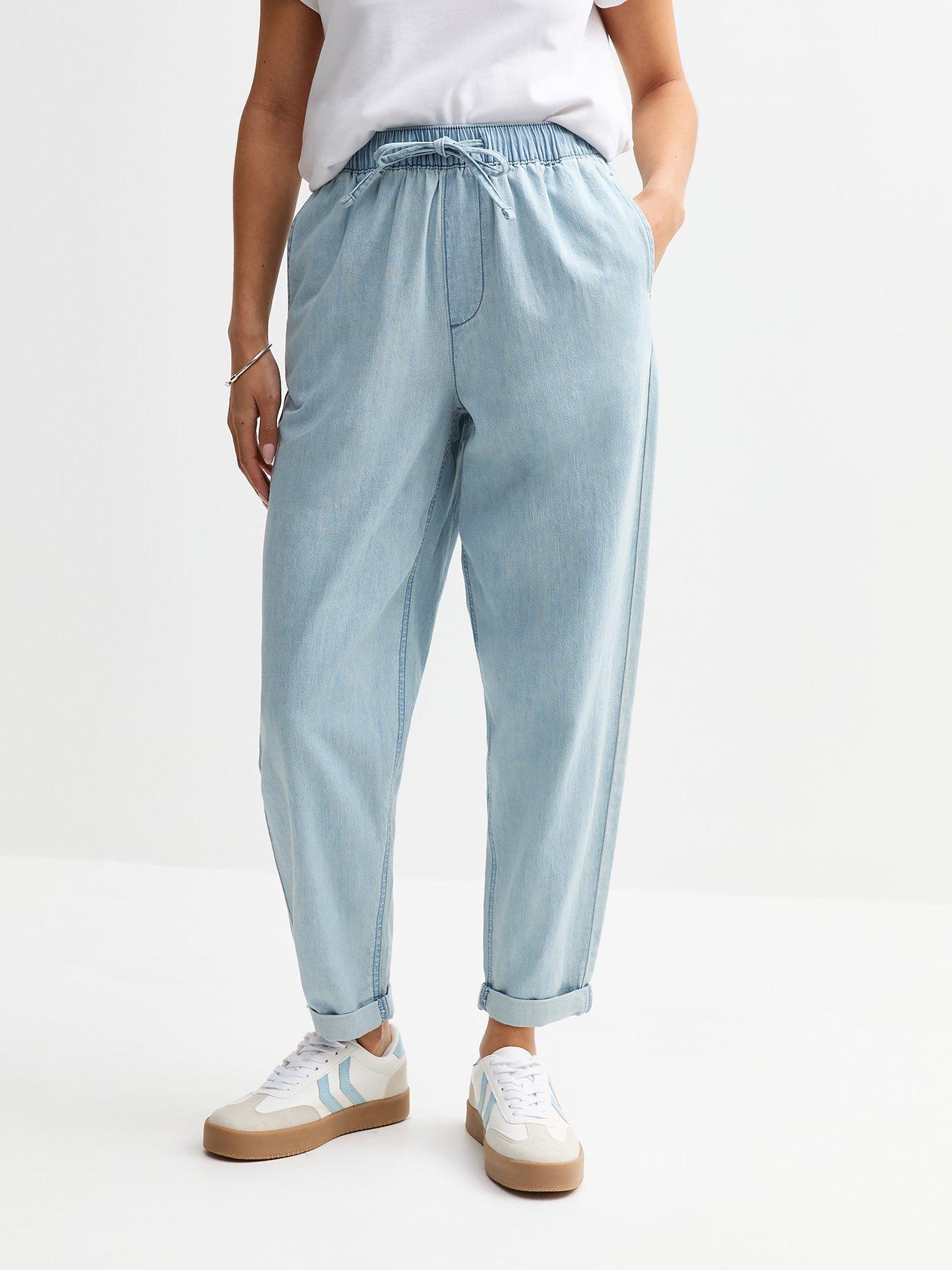 new-look-light-blue-tapered-look-denim-trousersfront