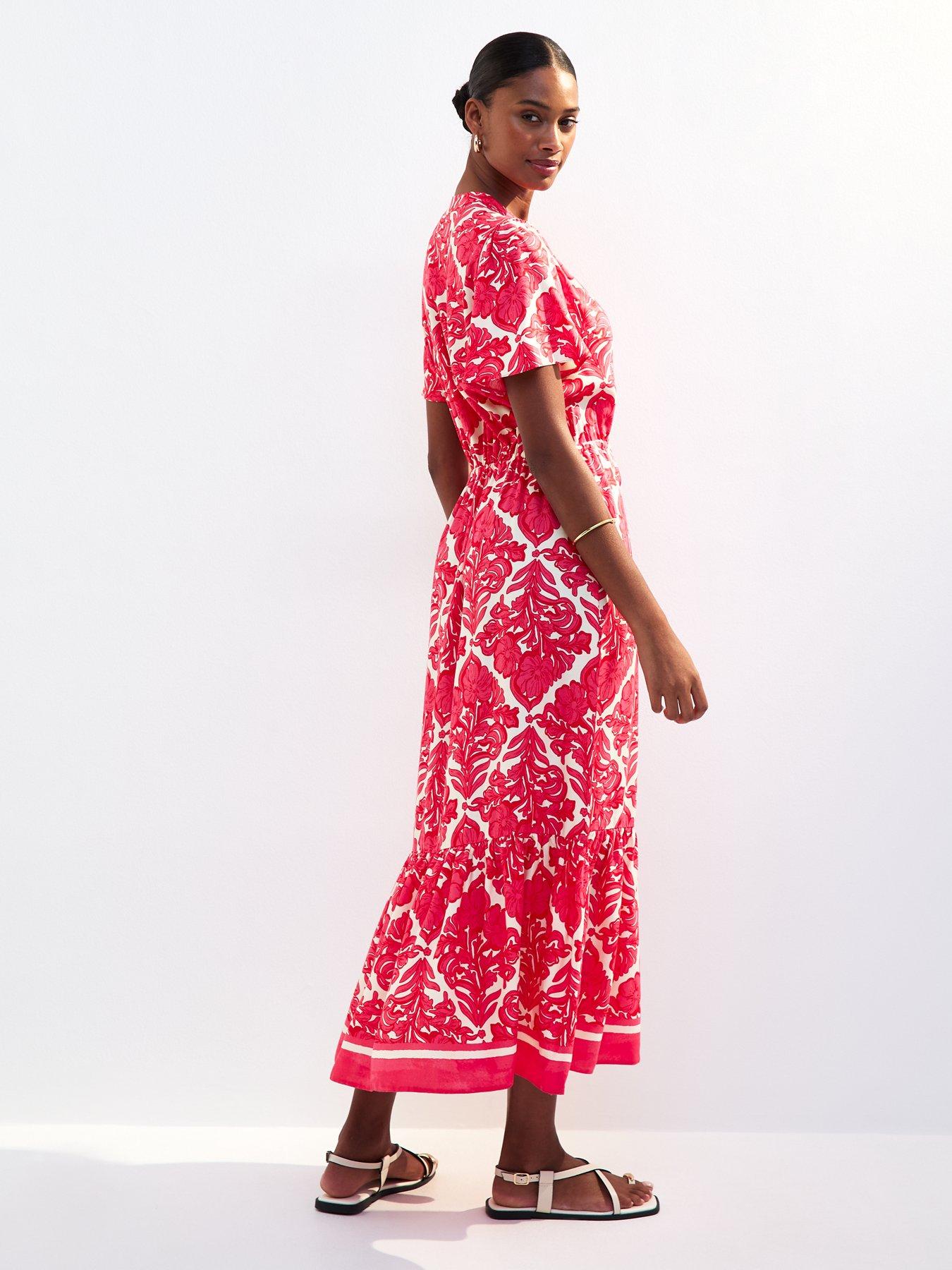 new-look-tile-print-drawstring-midi-shirt-dress-pinkstillFront