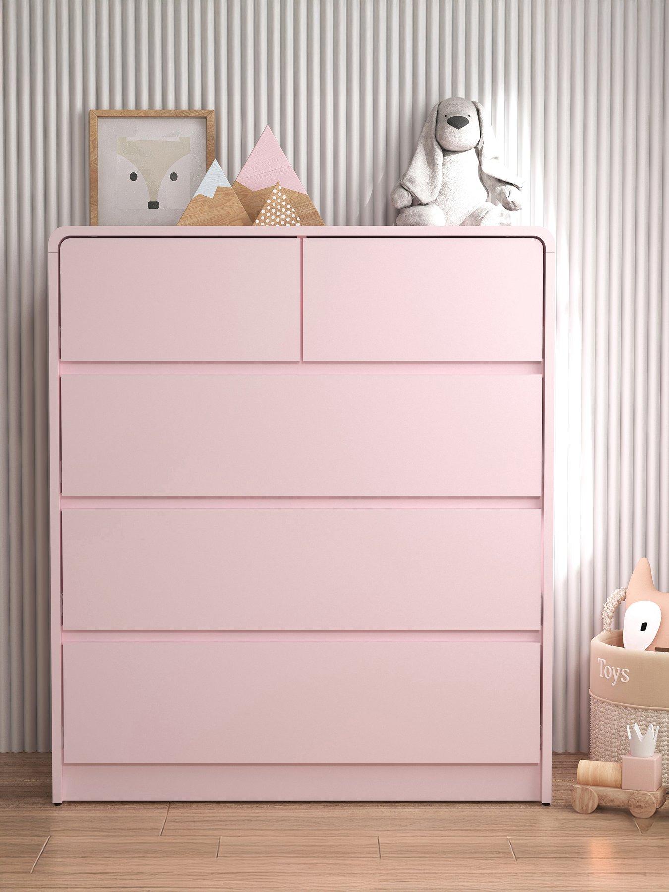 The Very Collection Bailey Kids 3 + 2 Drawer Chest - Pink - FSC® Certified