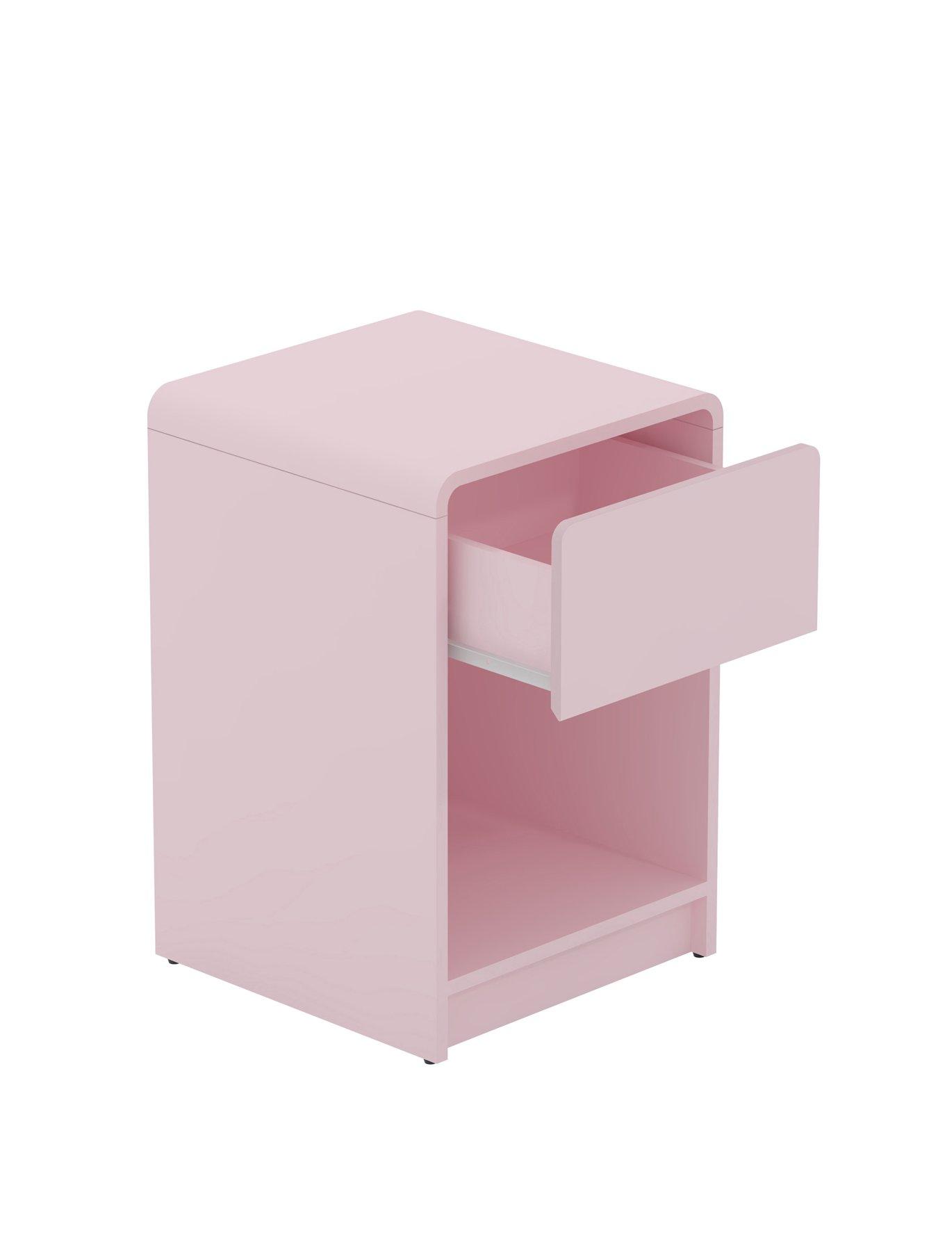 Image 4 of 7 of Very Home Bailey Kids Bedside Table - Pink&nbsp;- FSC&reg; Certified