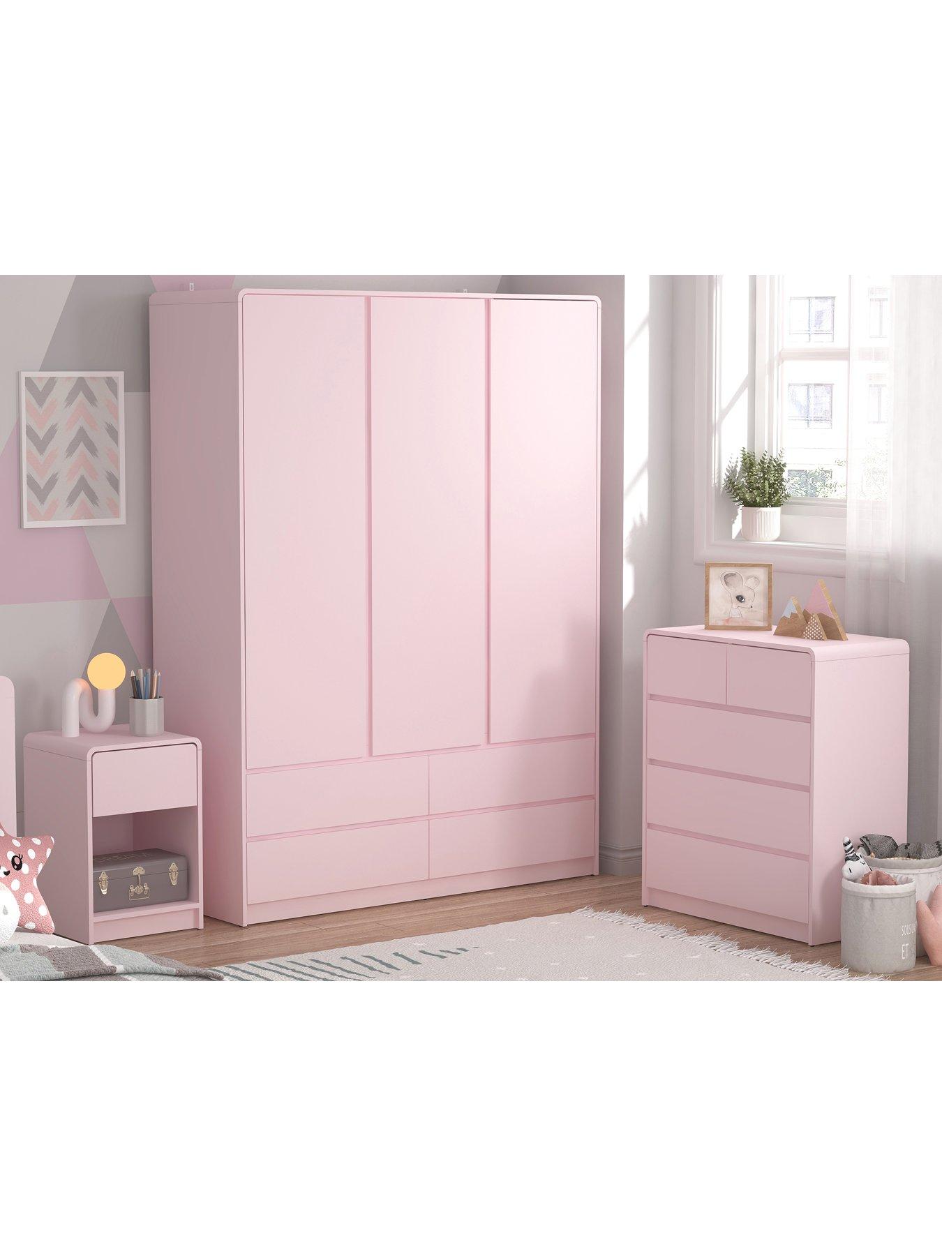Image 6 of 7 of Very Home Bailey Kids Bedside Table - Pink&nbsp;- FSC&reg; Certified