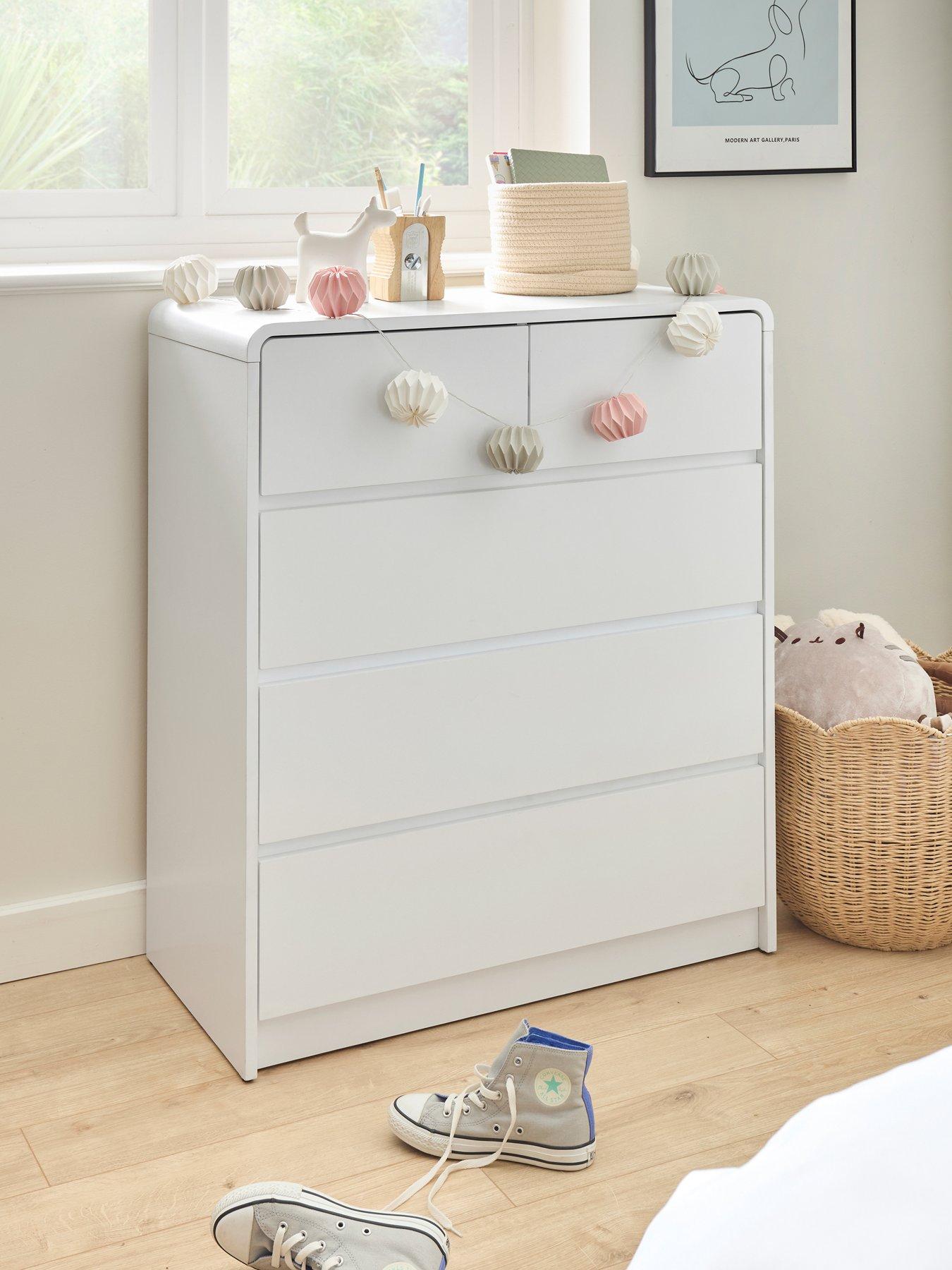 Very Home Bailey Kids 3 + 2 Drawer Chest - White - FSC® Certified
