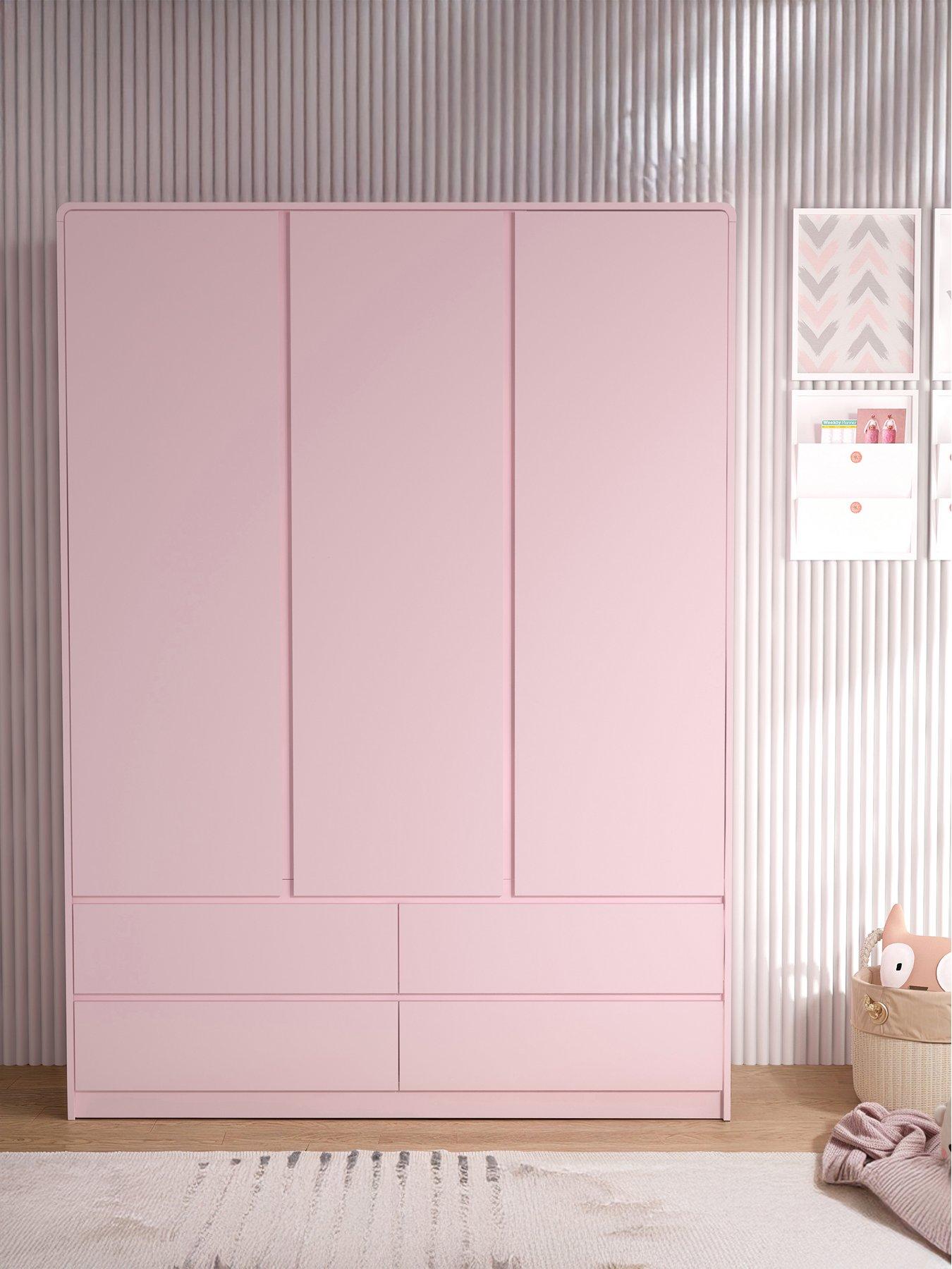 very-home-bailey-kids-3-door-4-drawer-wardrobe-pink-fscreg-certified