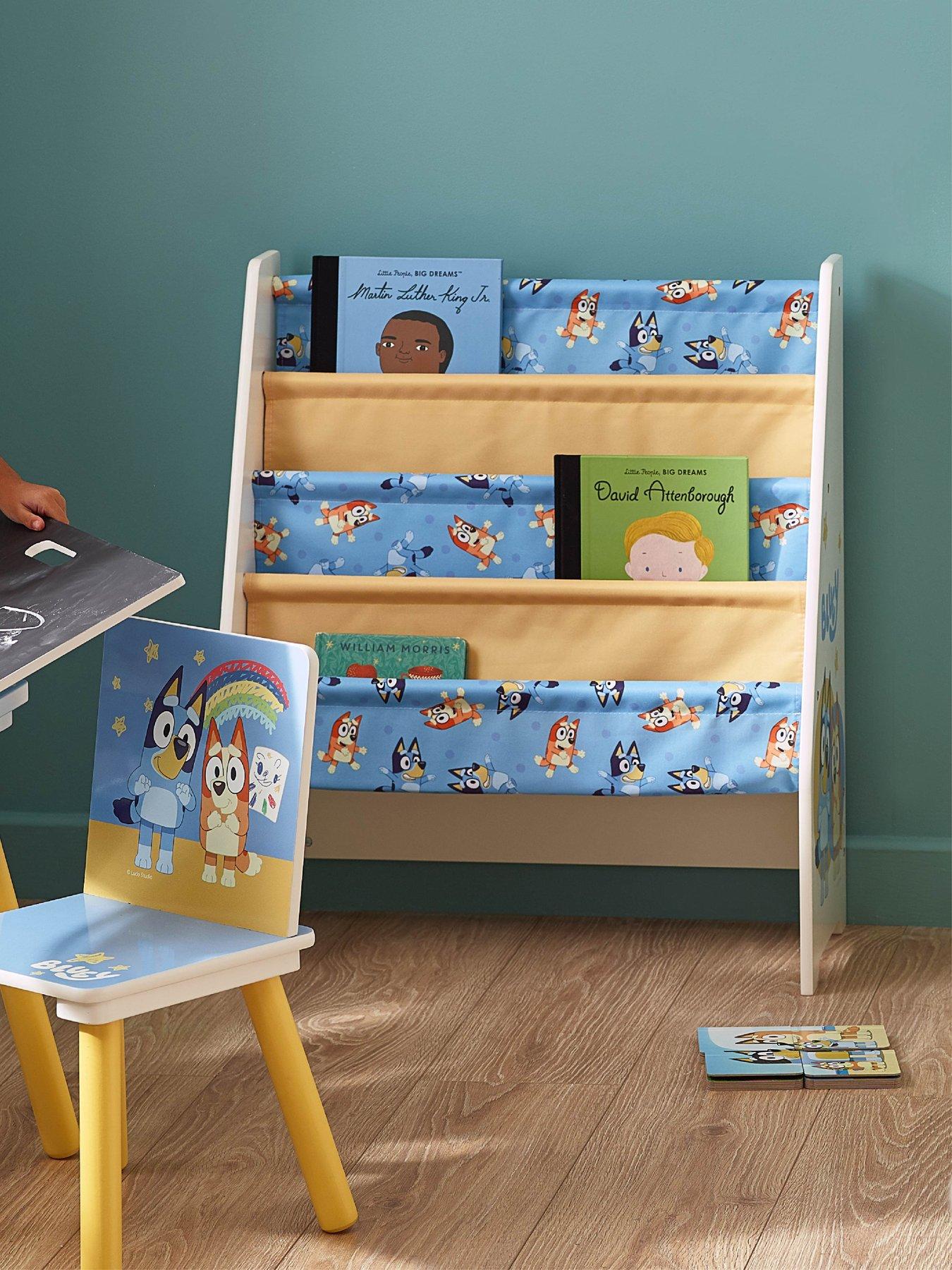 Image of Bluey Wooden Book Storage Rack