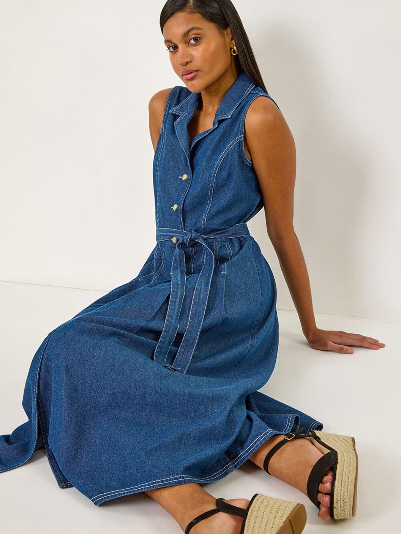roman-denim-button-through-midi-dress-blueoutfit