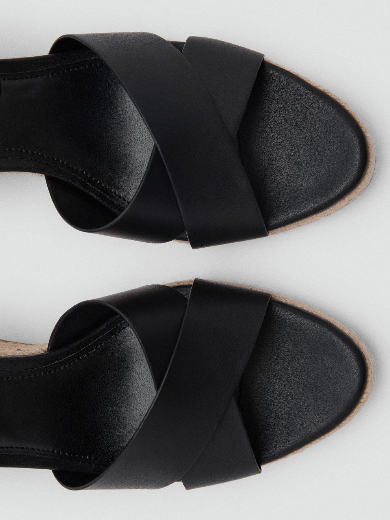 mango-wedge-sandal-with-crisscross-straps-blackoutfit