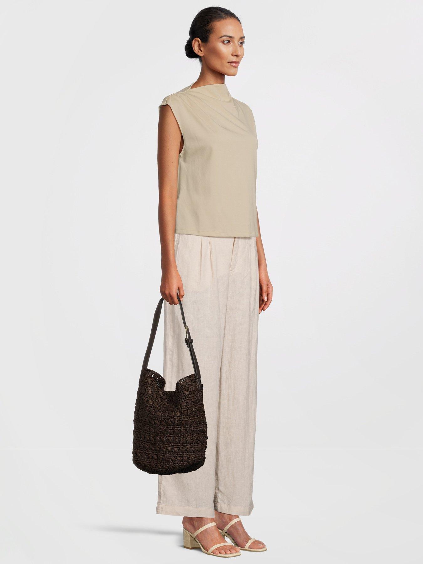 mango-natural-fibre-shoulder-bag-brownstillFront