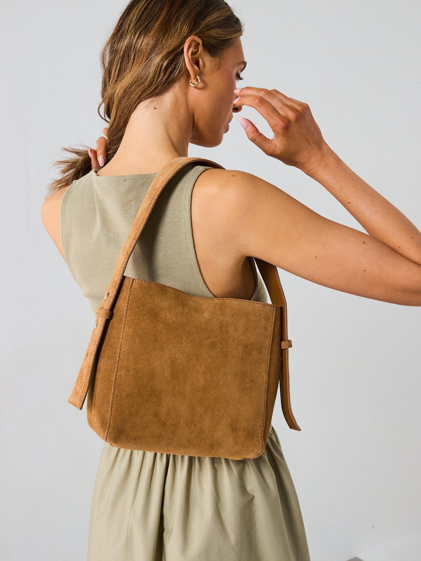 Mango Flared Dress In Combined Fabric - Khaki | Very Ireland