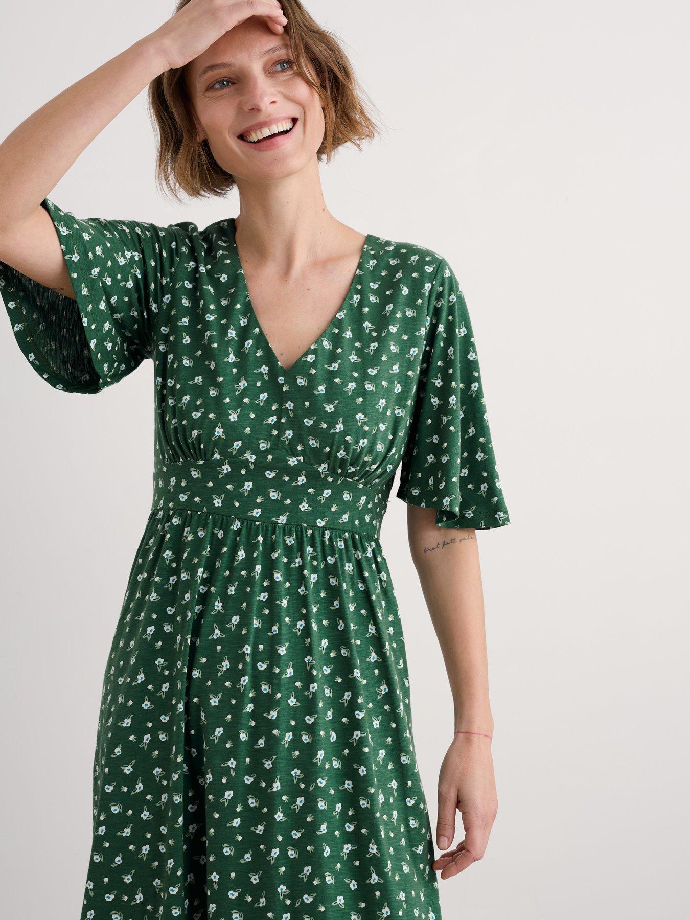 Image 1 of 5 of Seasalt Cornwall Chateaux Dress - Green
