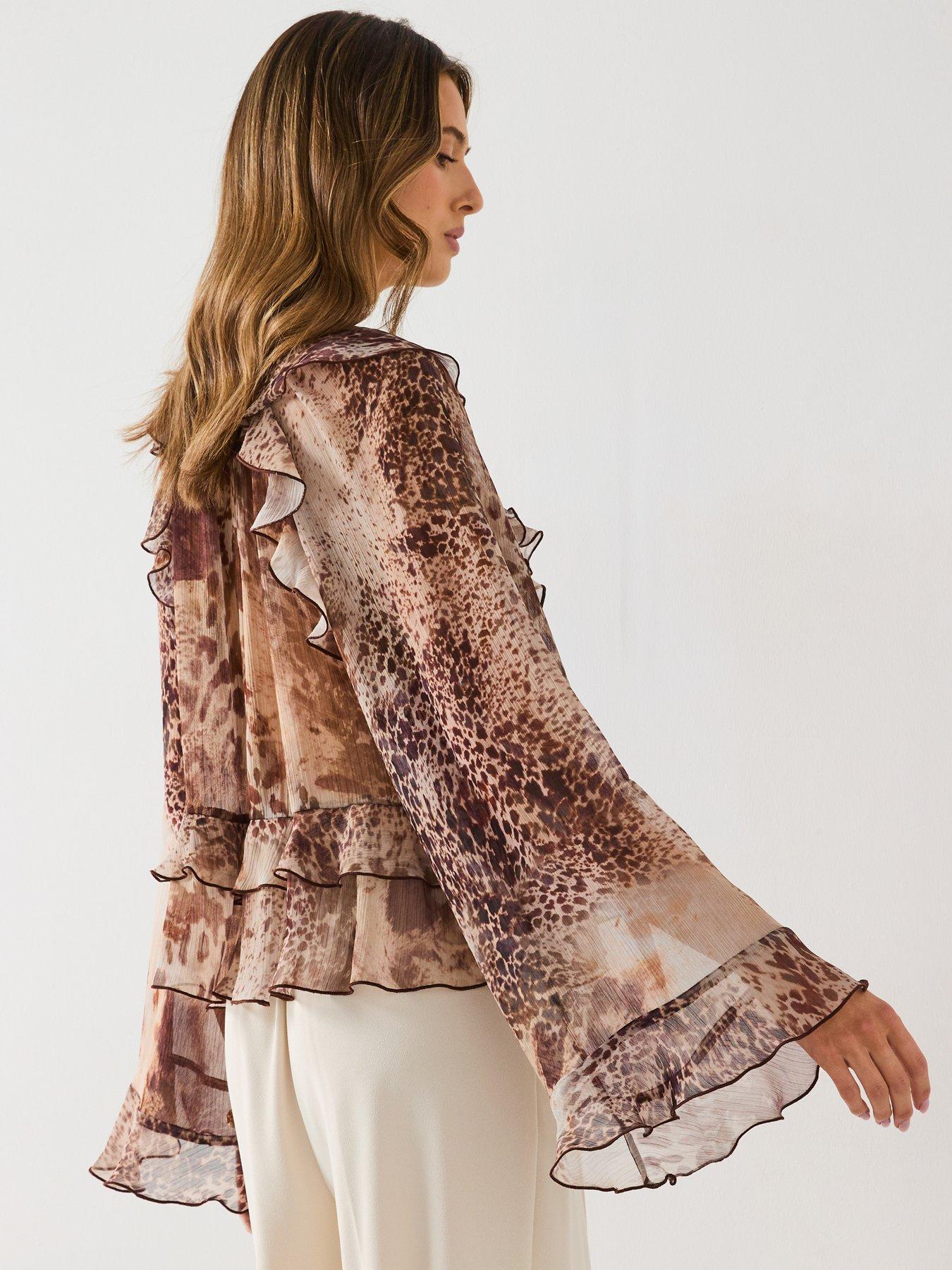 Image 2 of 6 of Mango Blouse Butcher - Brown