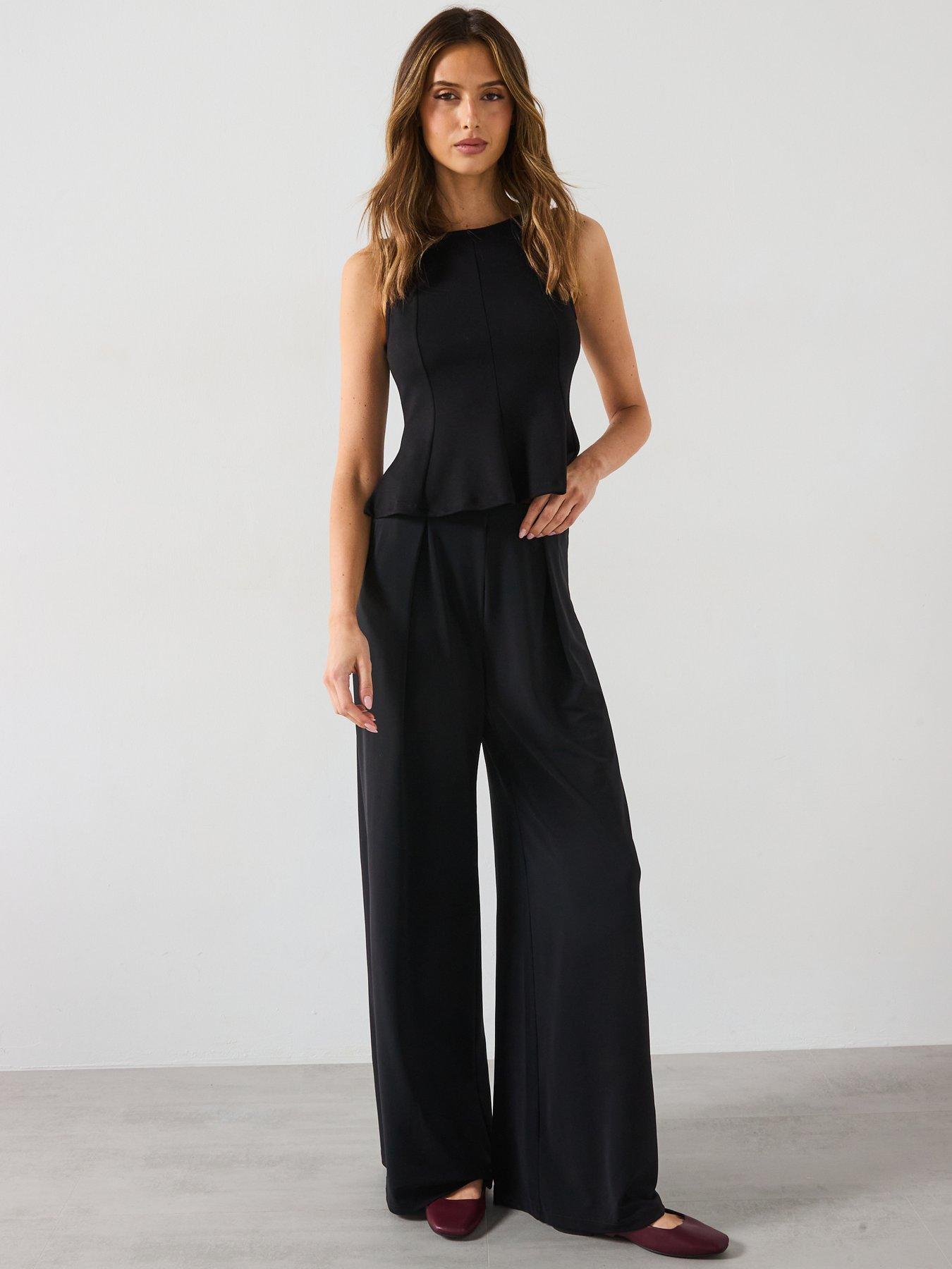 Image 3 of 6 of Mango Leo Trousers - Black
