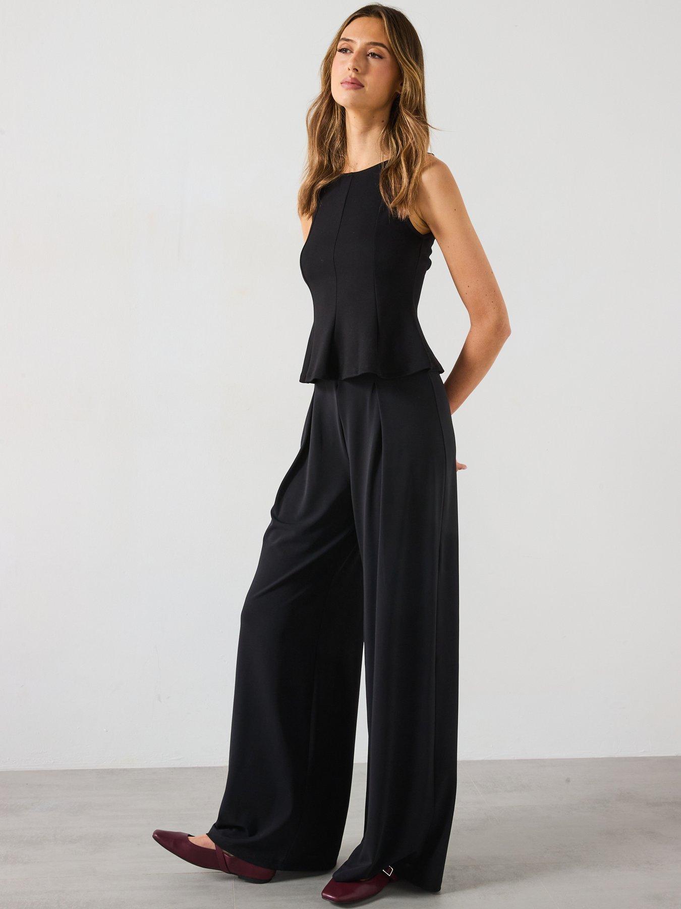 Image 6 of 6 of Mango Leo Trousers - Black