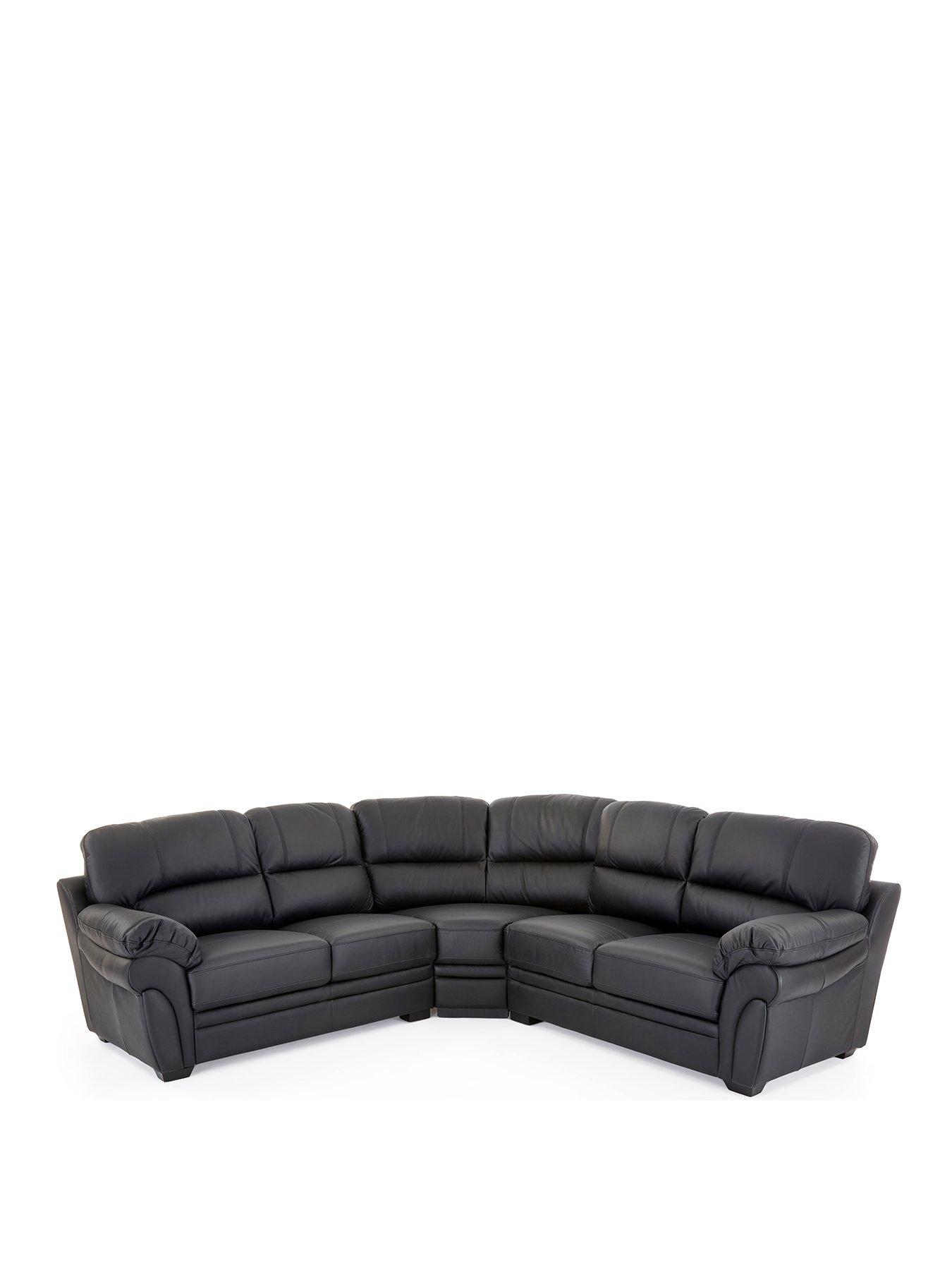 Image 2 of 7 of The Very Collection Wilmslow Leather Corner Group