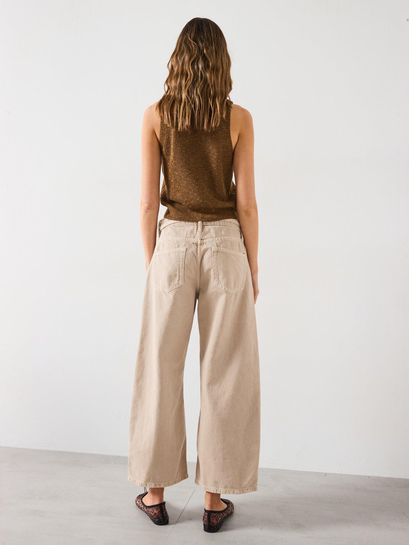 Image 6 of 6 of Mango Chunky-Knit Waistcoat With Buttons - Brown