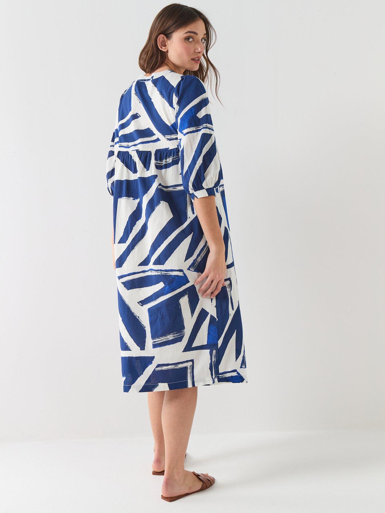 Image 2 of 4 of Seasalt Cornwall Earth Colours Dress - Blue