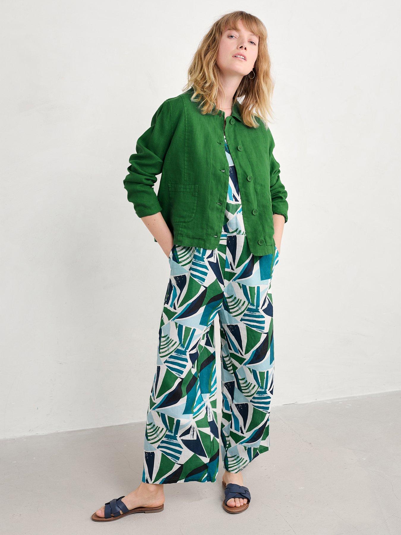 Image 3 of 5 of Seasalt Cornwall Salt Air Jumpsuit - Green