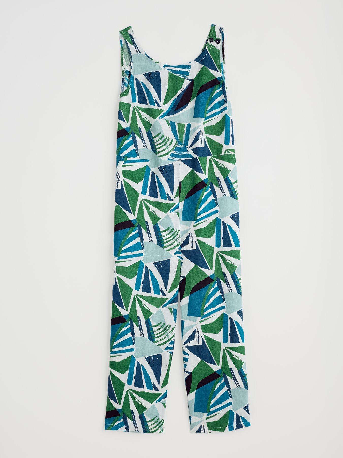 Image 5 of 5 of Seasalt Cornwall Salt Air Jumpsuit - Green