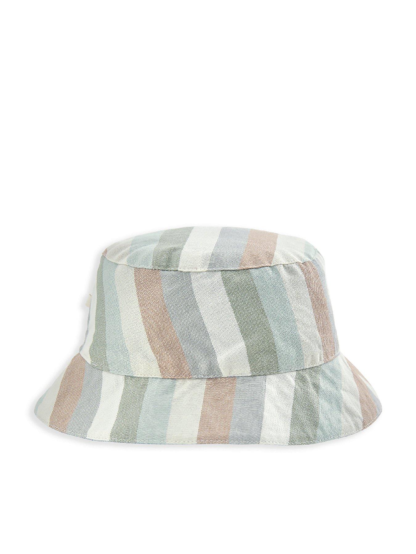 Image 1 of 2 of Mamas & Papas Baby Boys Stripe Reversible Bucket Hat - Multi