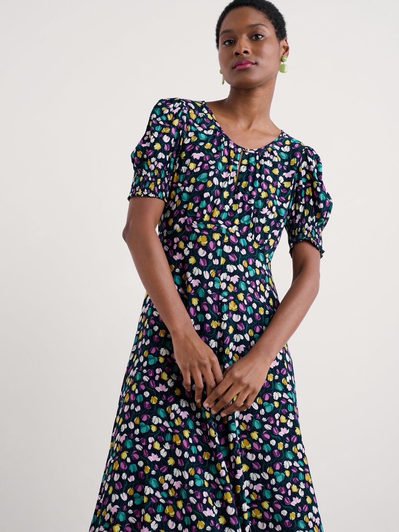 Seasalt Cornwall Marsh Violet Dress - Multi