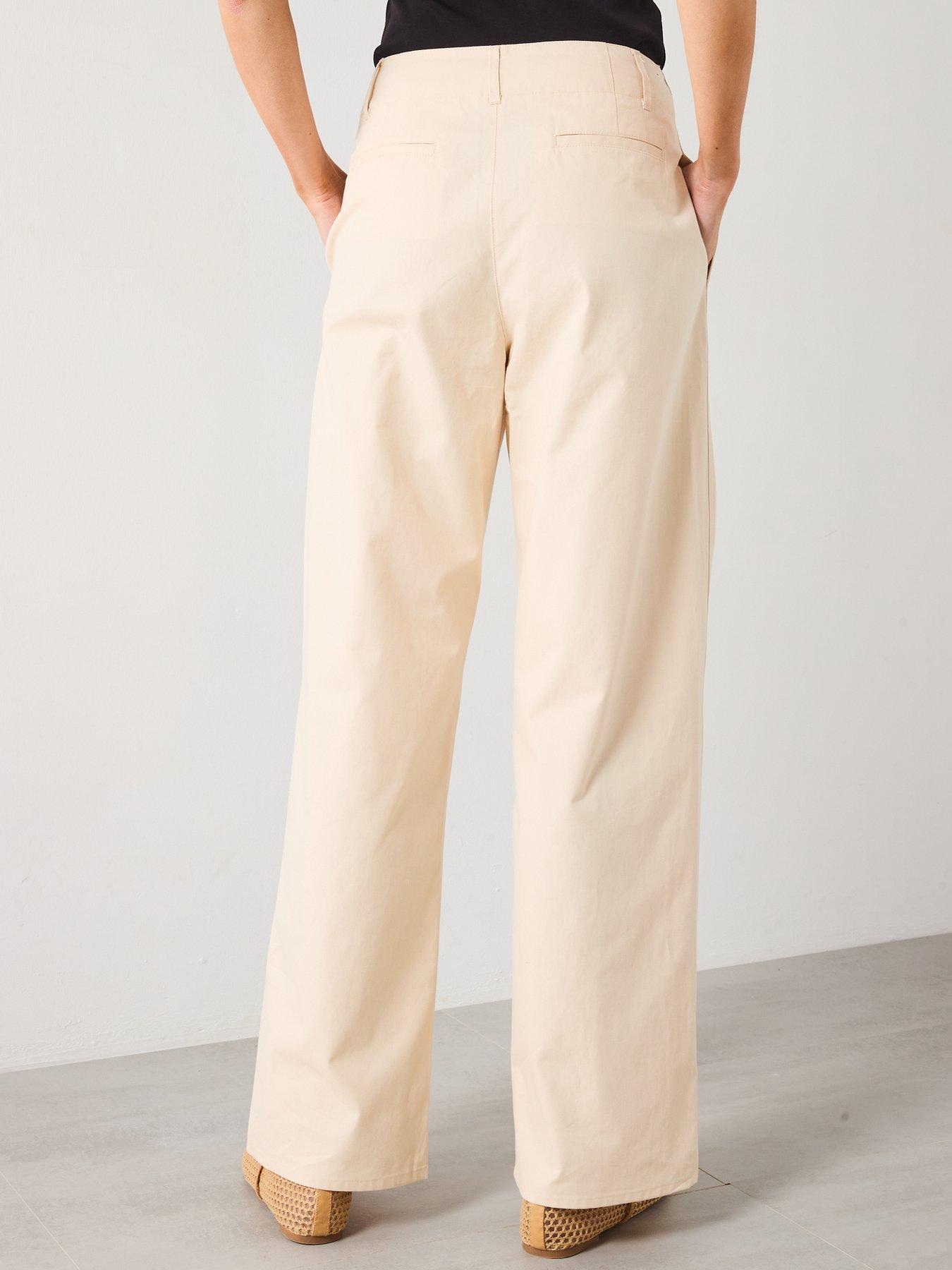 mango-mid-rise-straight-fit-cotton-trousers-creamstillFront