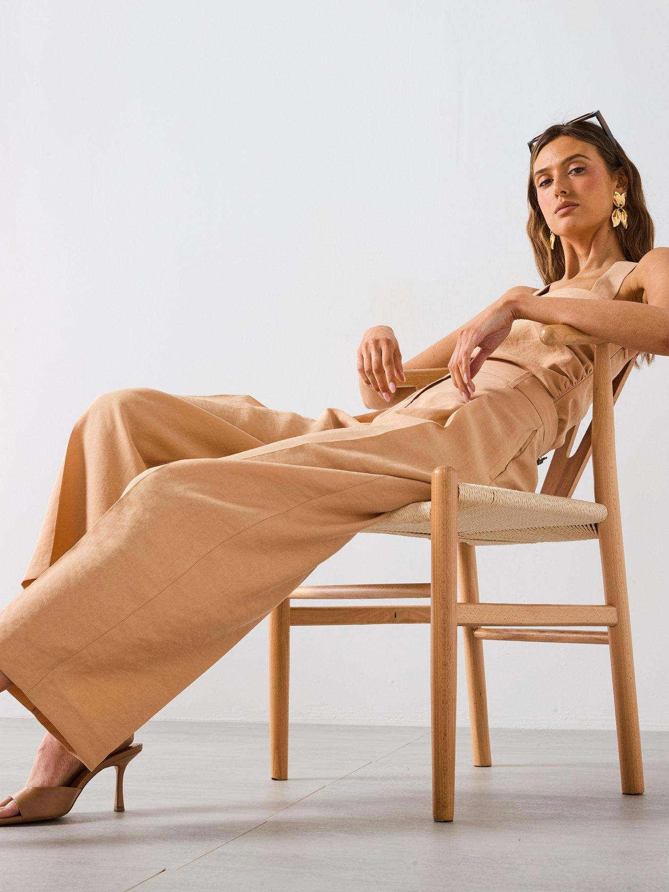 mango-straight-lyocell-trousers-with-pleats-creamoutfit